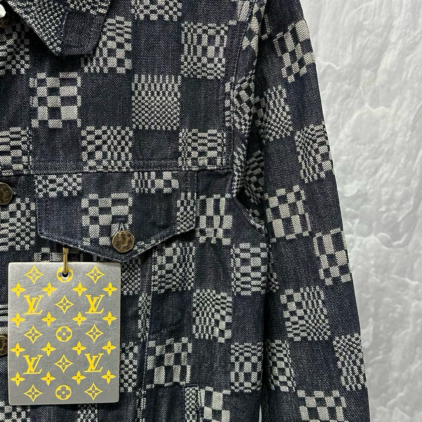 Louis Vuitton Damier Denim Jacket — detail