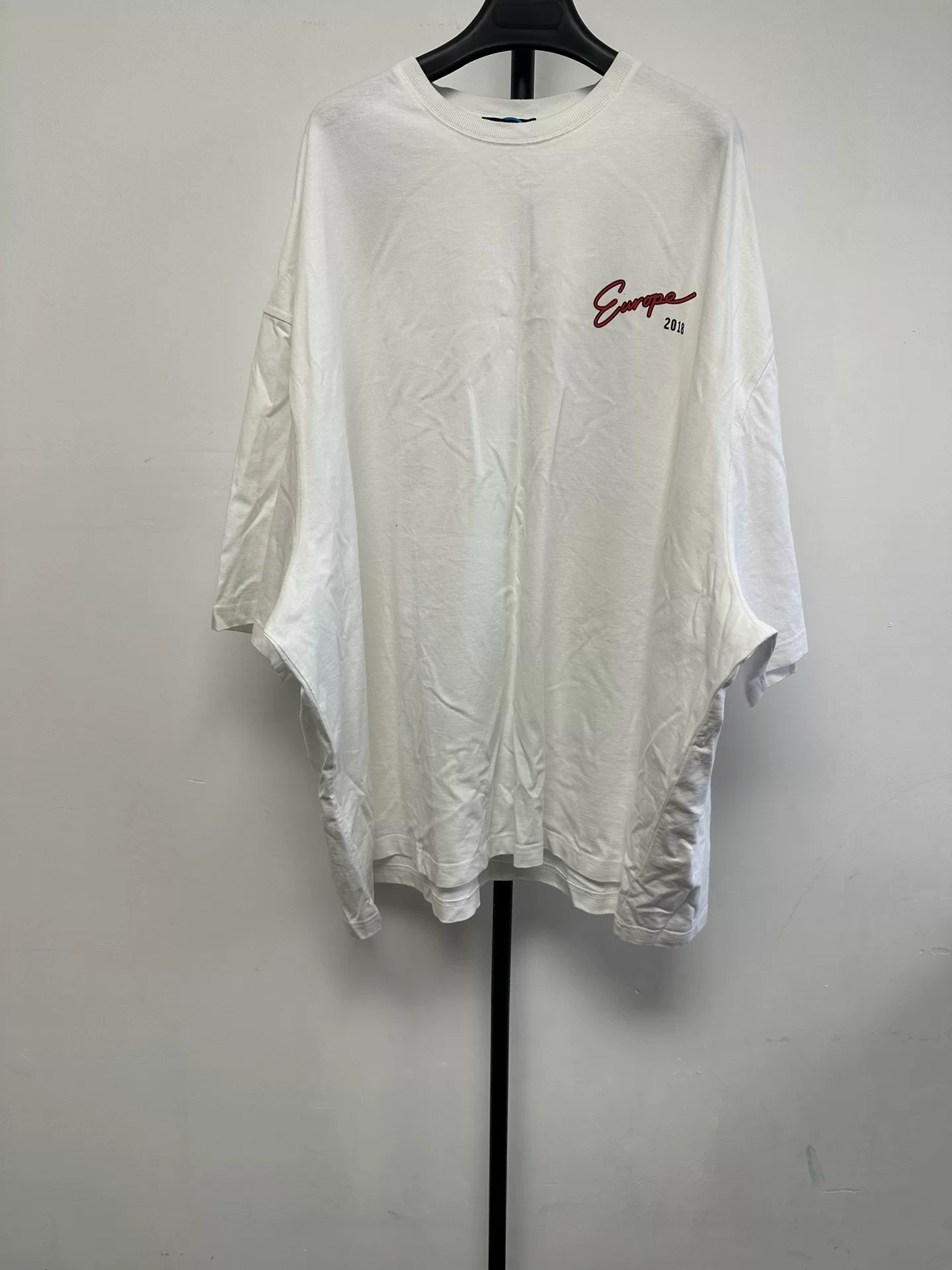 Balenciaga Letter Print Crewneck T-Shirt — front