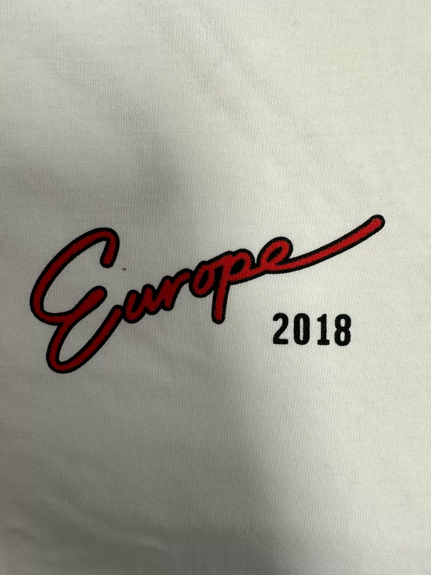 Balenciaga Letter Print Crewneck T-Shirt — detail