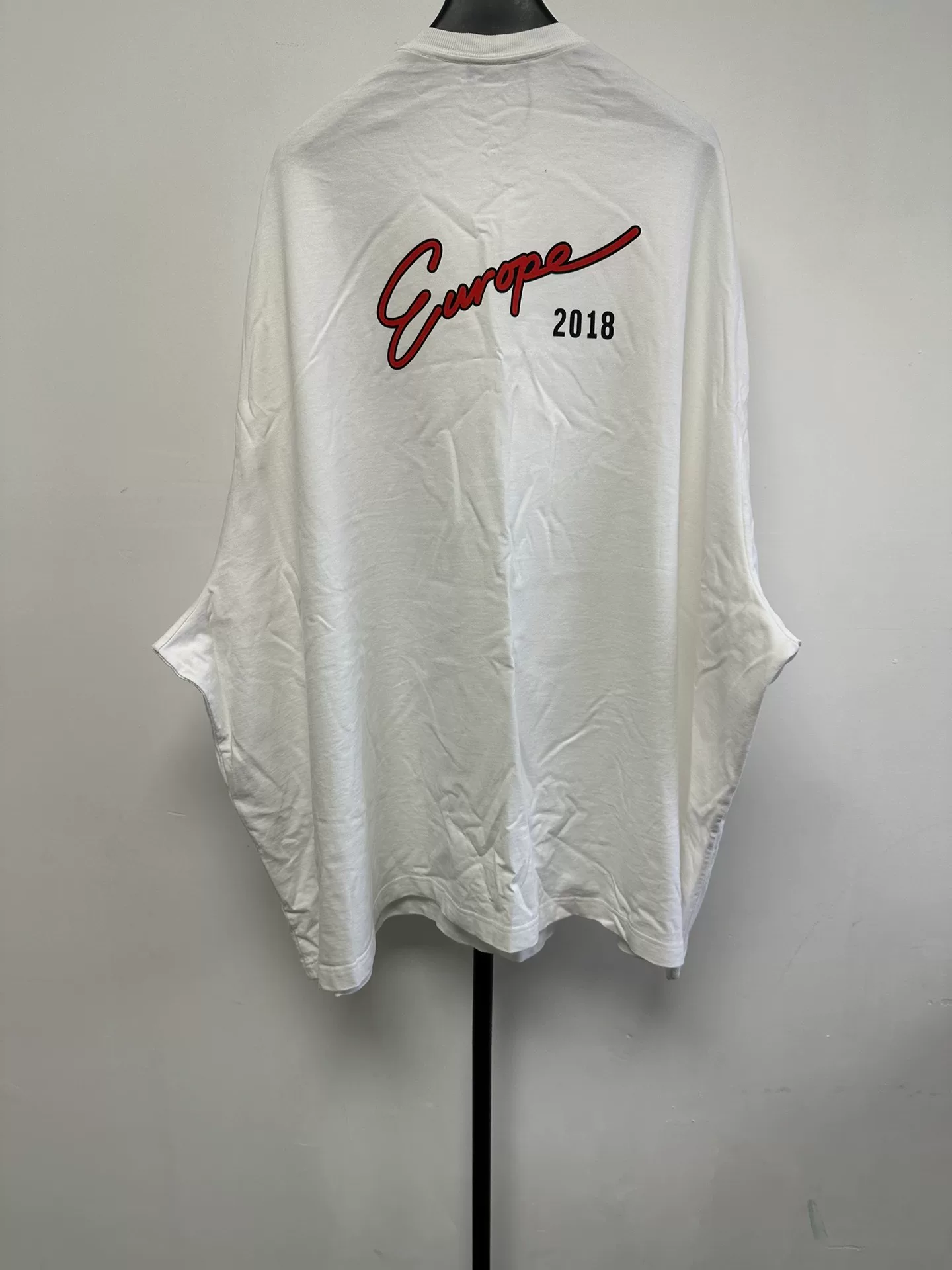 Balenciaga Letter Print Crewneck T-Shirt