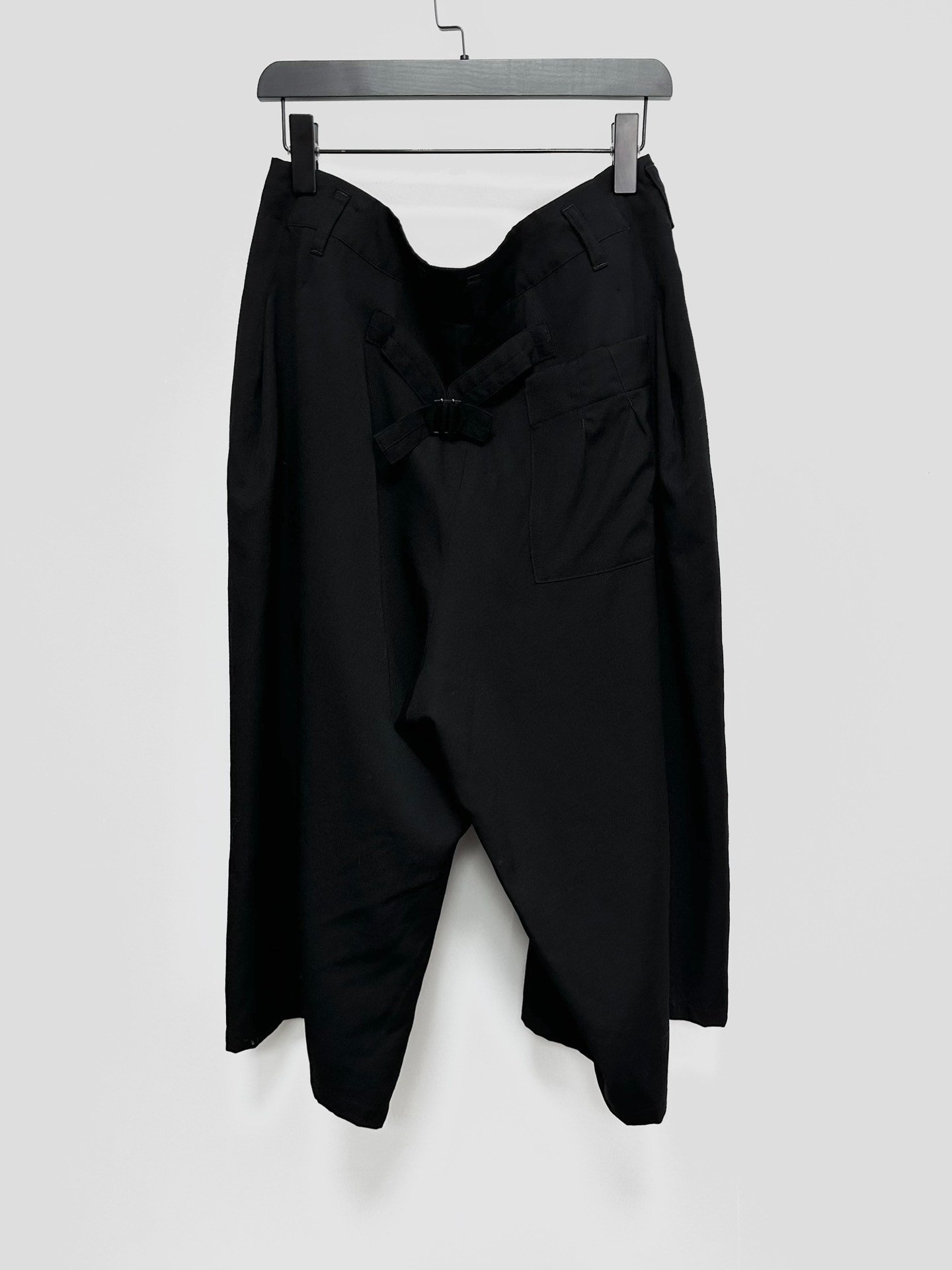 Yohji Yamamoto 17SS Asymmetric Deconstructed Pants — front