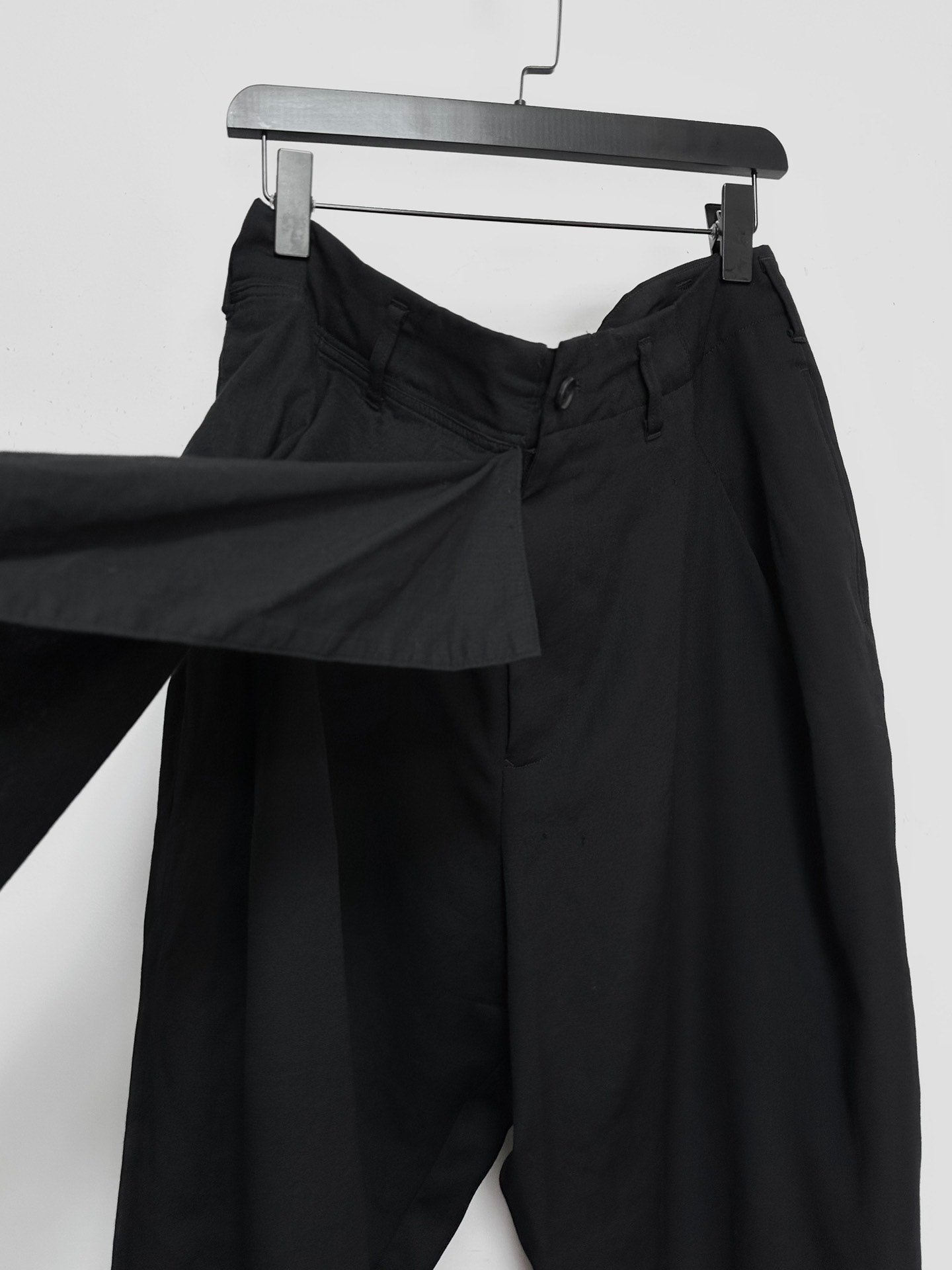 Yohji Yamamoto 17SS Asymmetric Deconstructed Pants — back