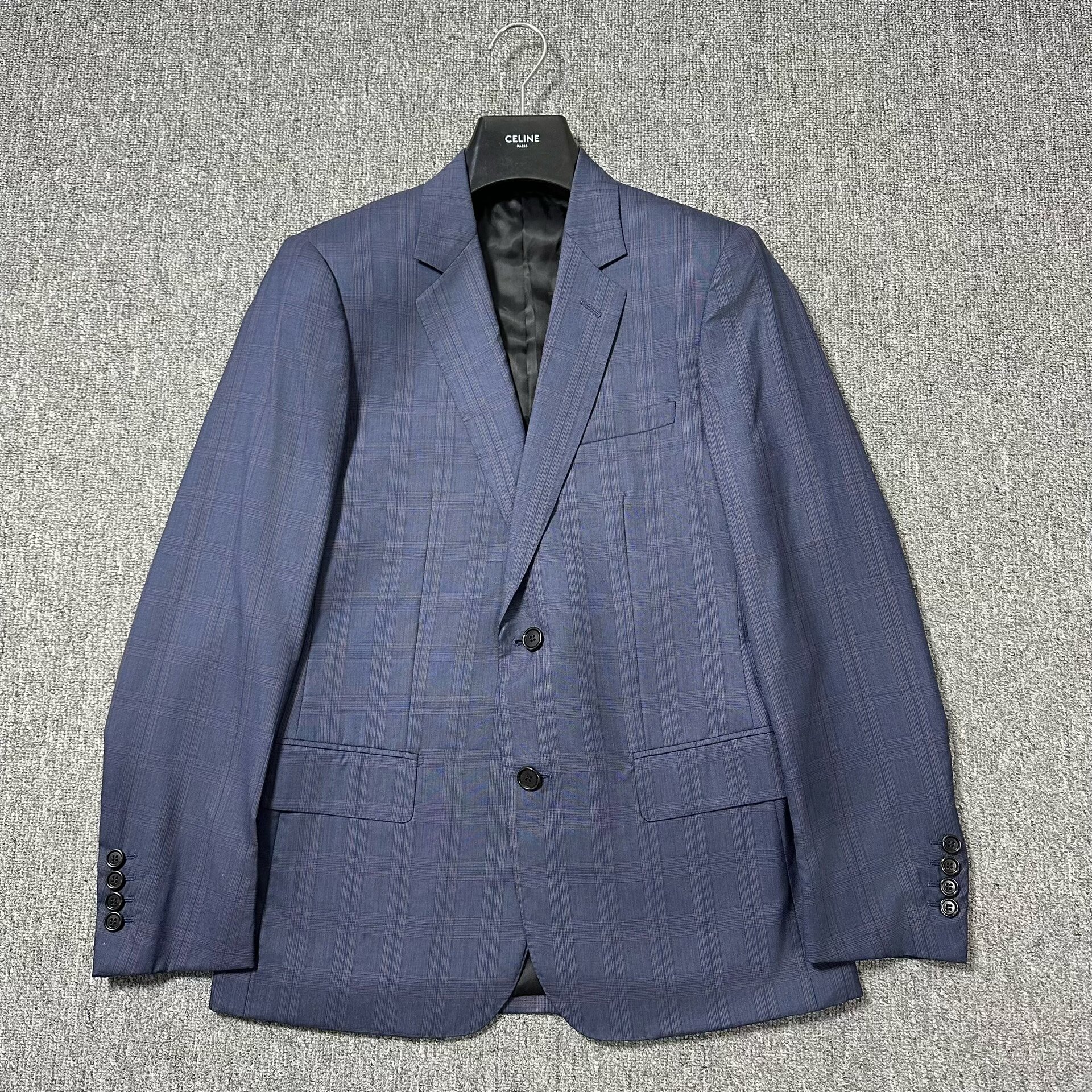 Dior Midnight Blue Checkered Blazer