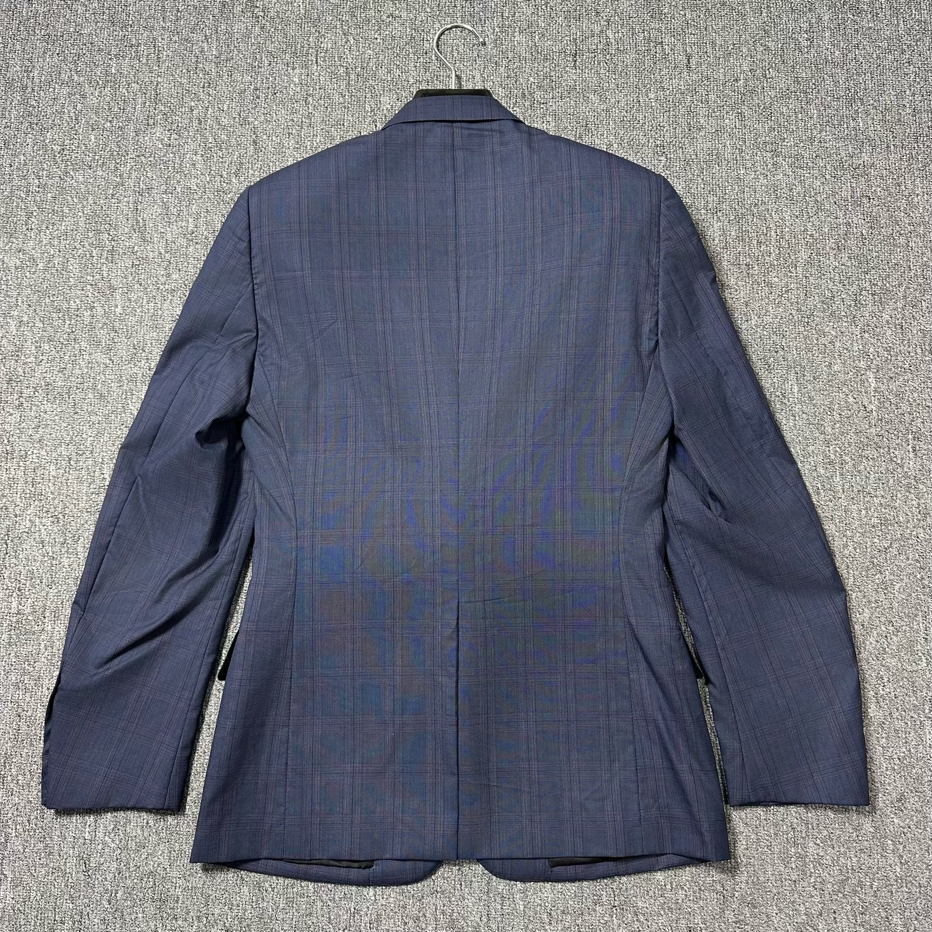 Dior Midnight Blue Checkered Blazer — detail