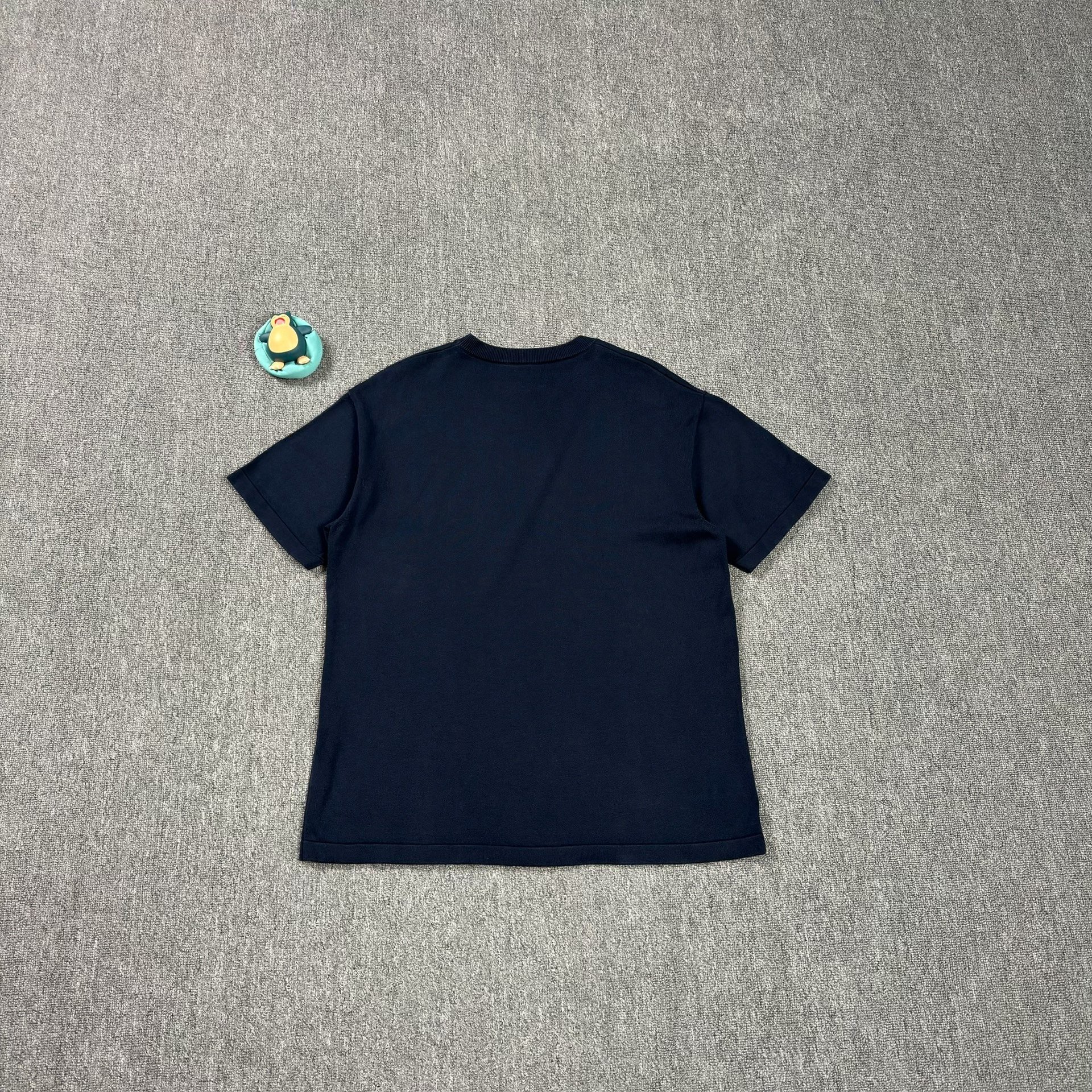 Louis Vuitton Nigo Navy Knit Short-Sleeve Top — front