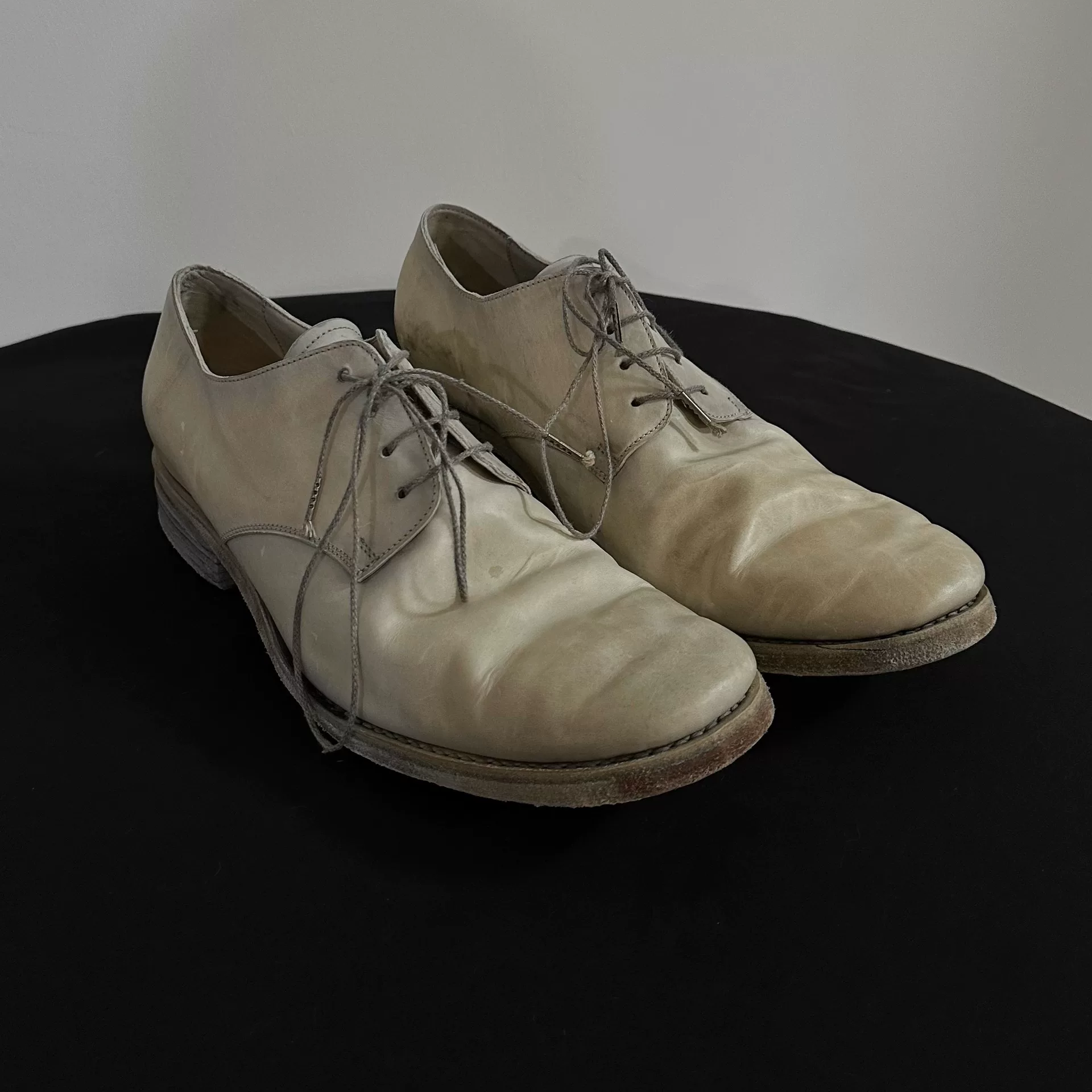a1923 Cordovan Washed Derby Shoes — front