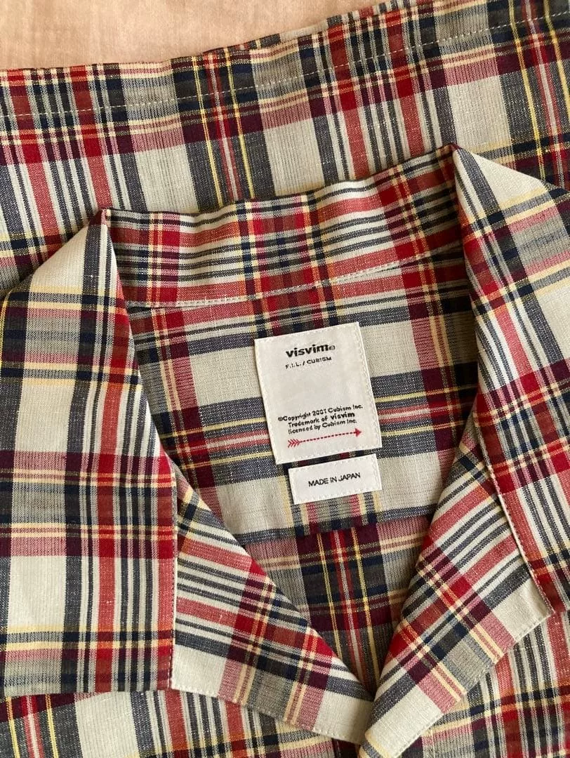 visvim Short-Sleeve Plaid Shirt — back
