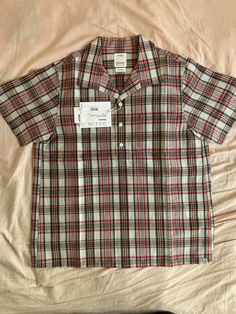 visvim Short-Sleeve Plaid Shirt — front