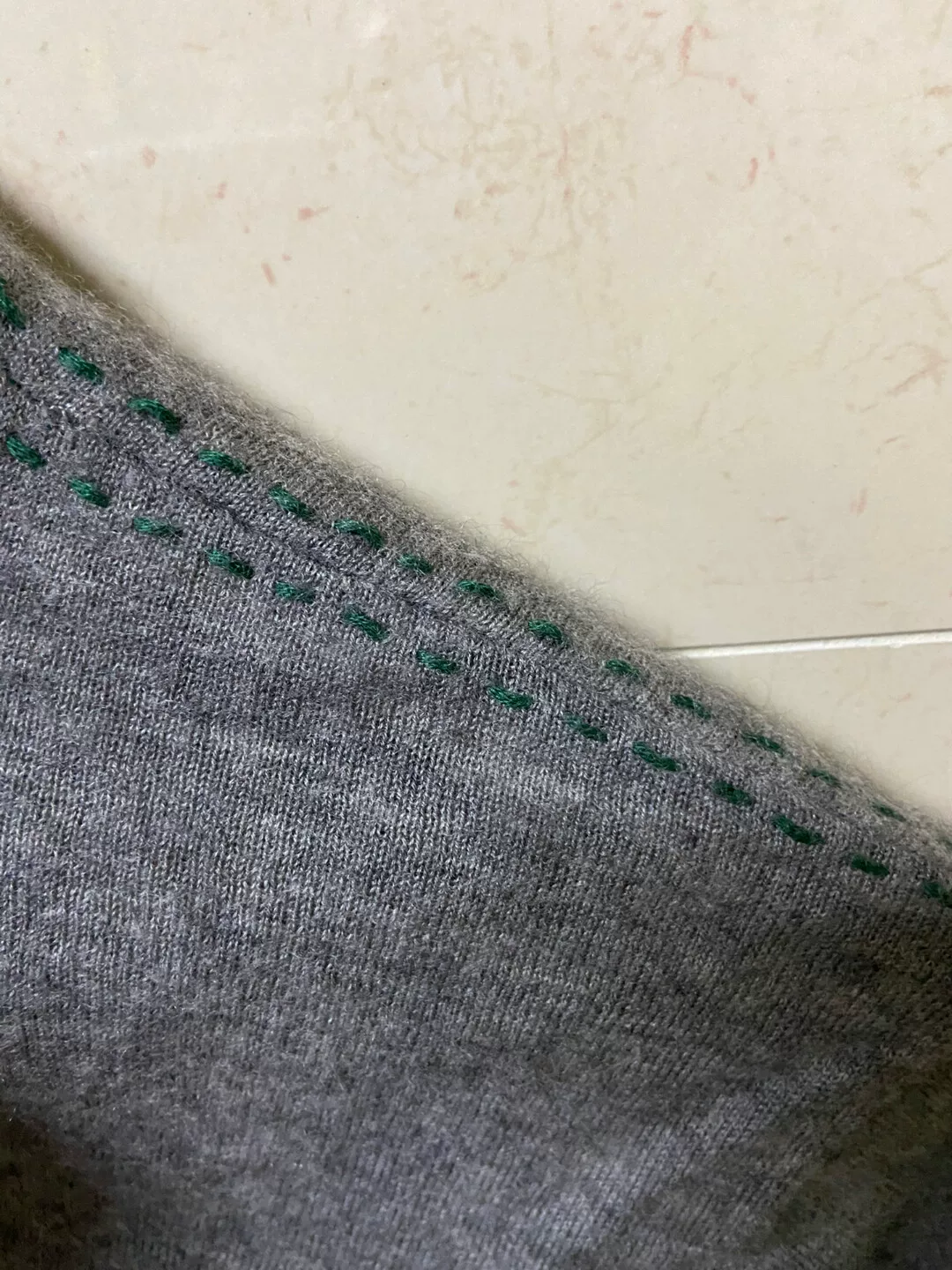 visvim Cashmere Crew Fisherman Sweater — detail