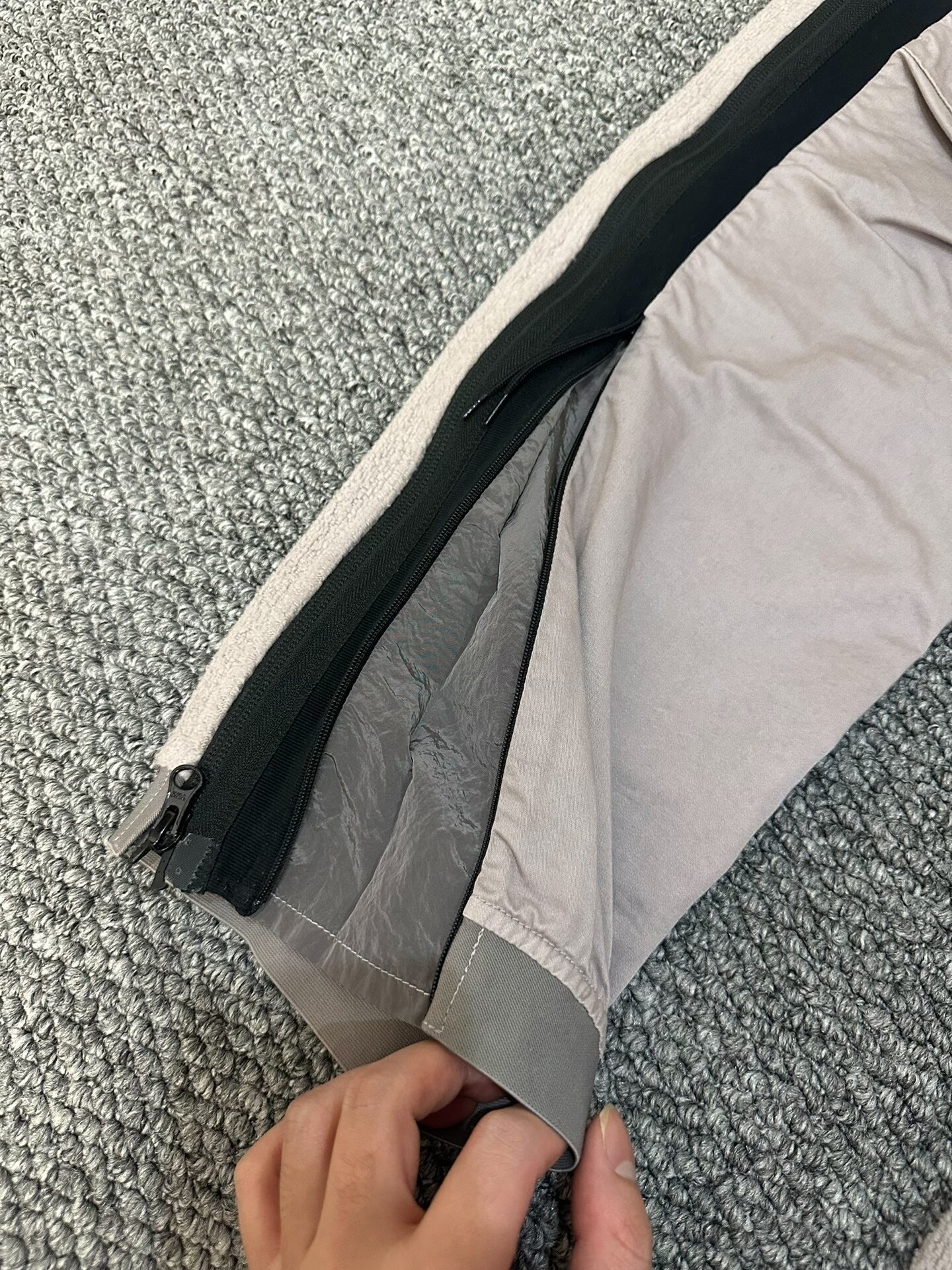 Stone Island Metal Nylon Panel Pants — detail