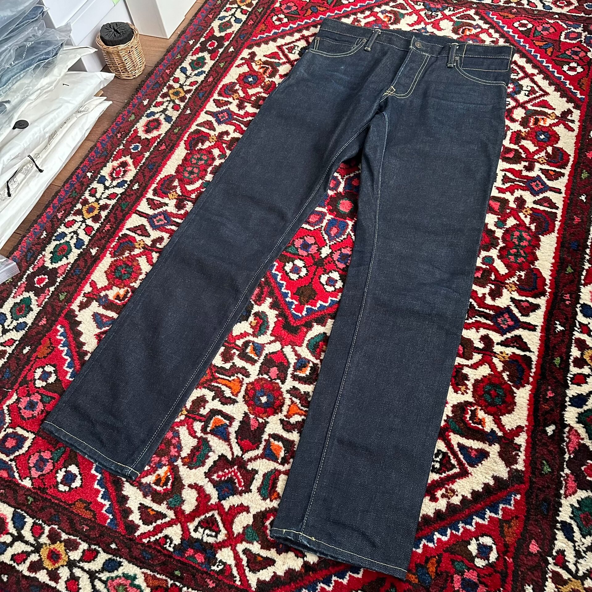 visvim 20AW 10R Raw Denim Jeans — label