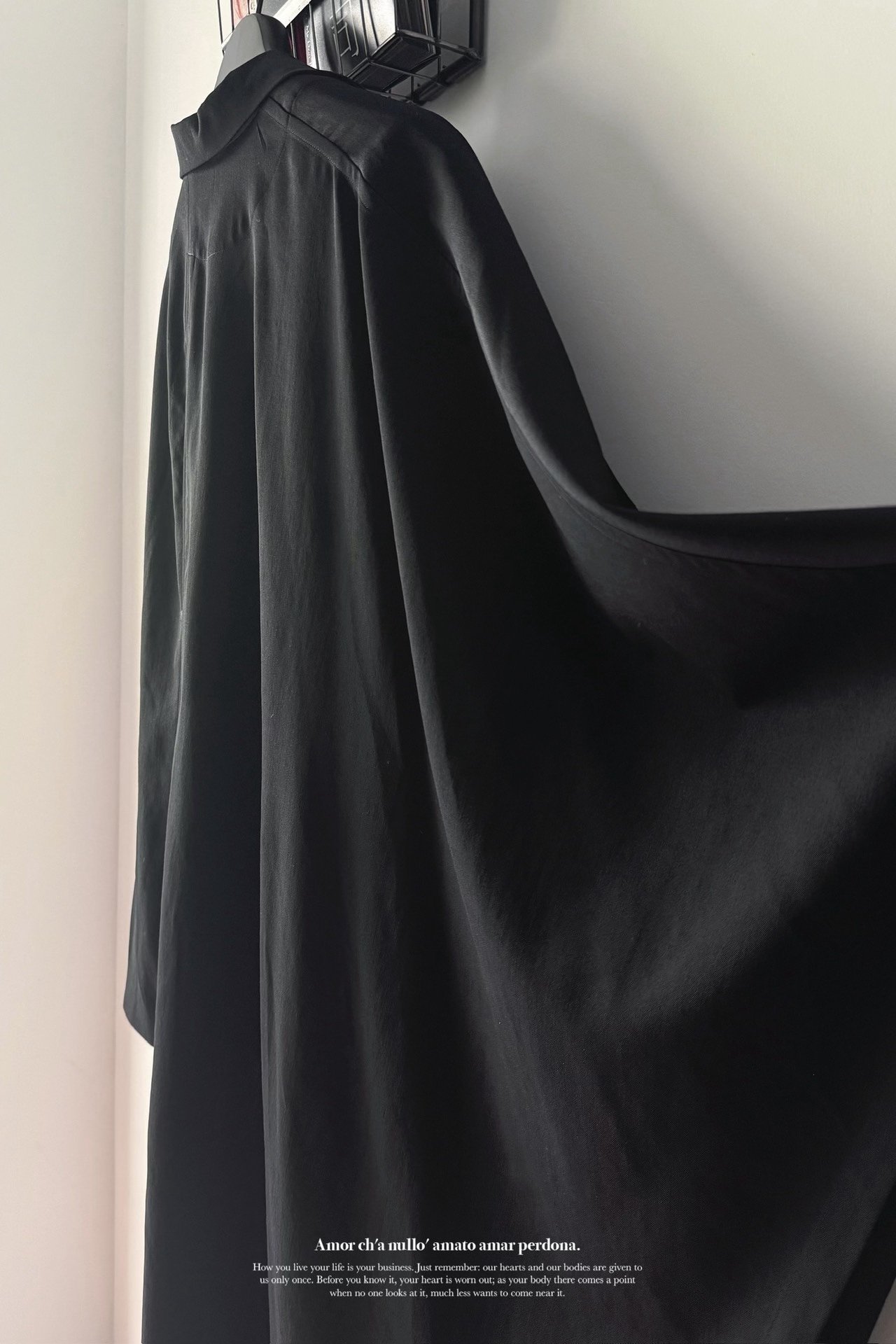 Yohji Yamamoto Asymmetric Cape Blazer — back
