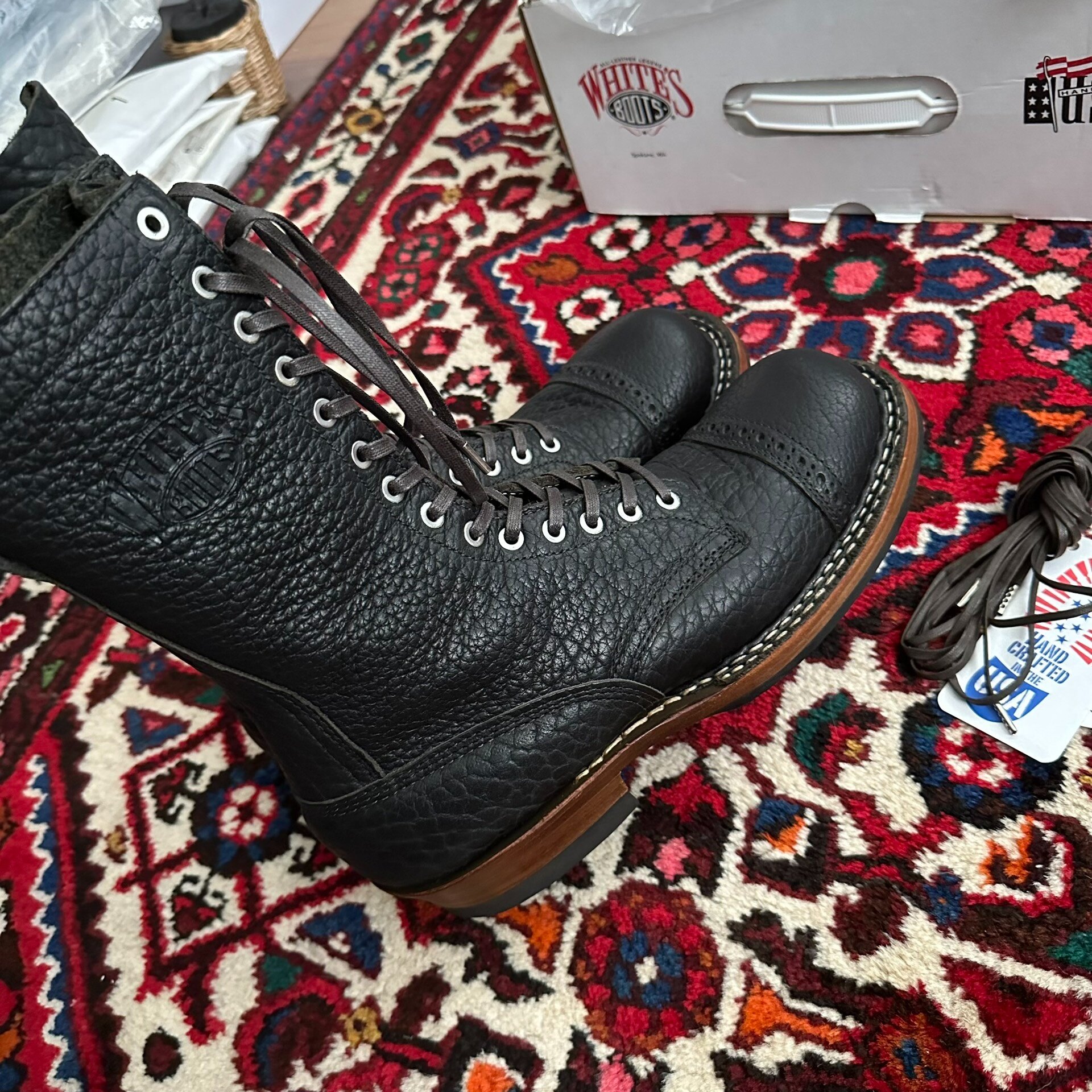 Whites Smoke Jumper Boots — back