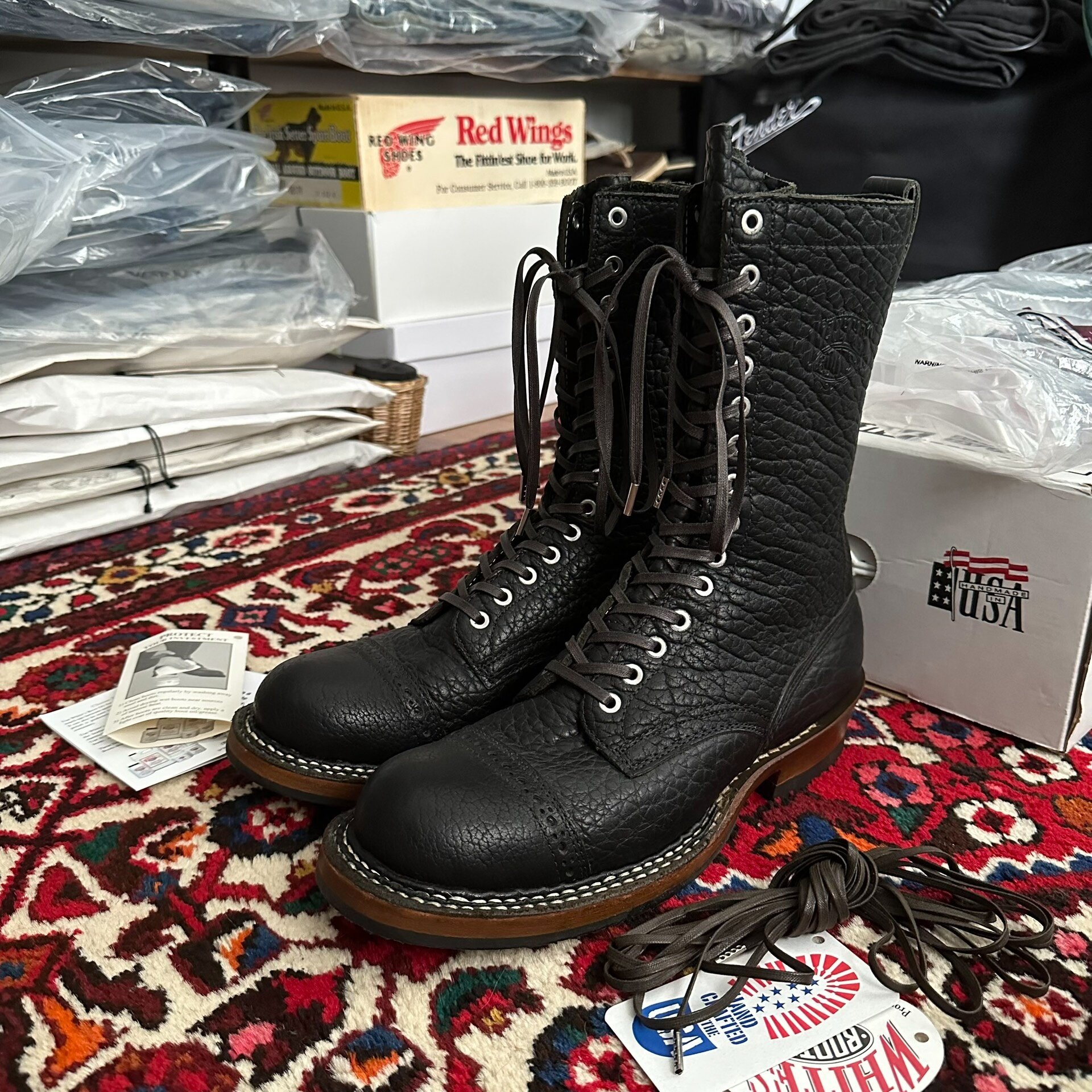 Whites Smoke Jumper Boots — detail