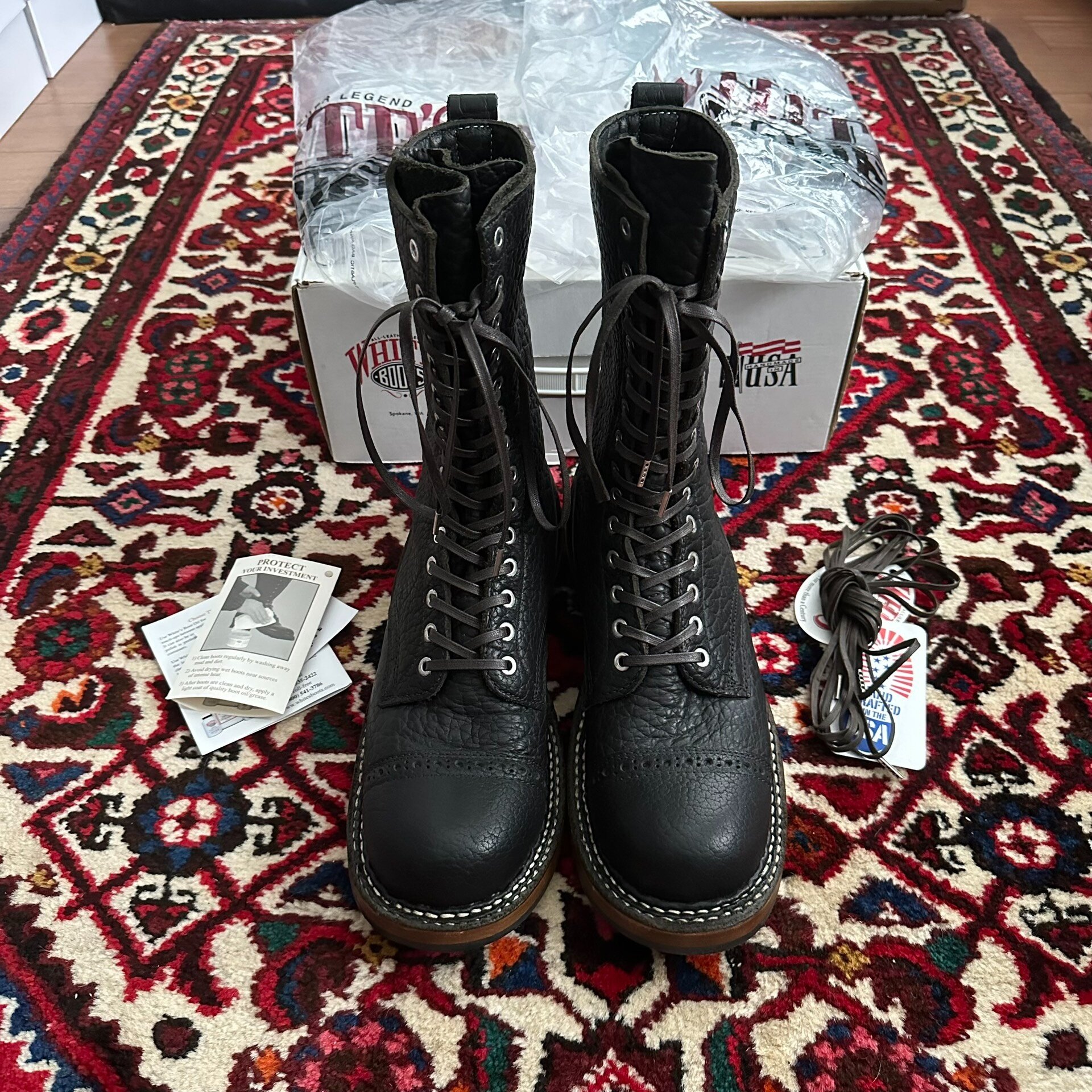 Whites Smoke Jumper Boots — front