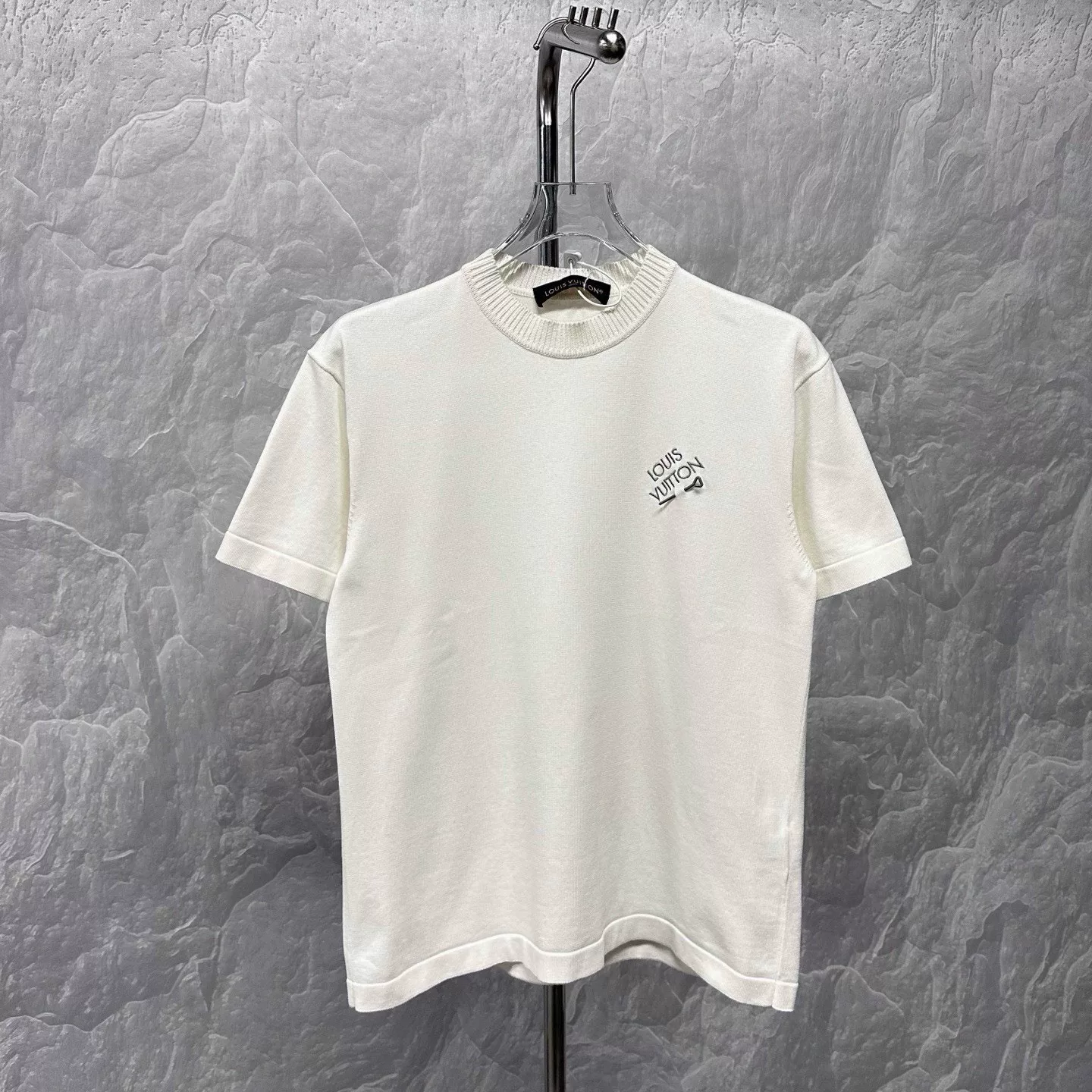 Louis Vuitton SS24 Pin Letter Embroidery Knit Tee