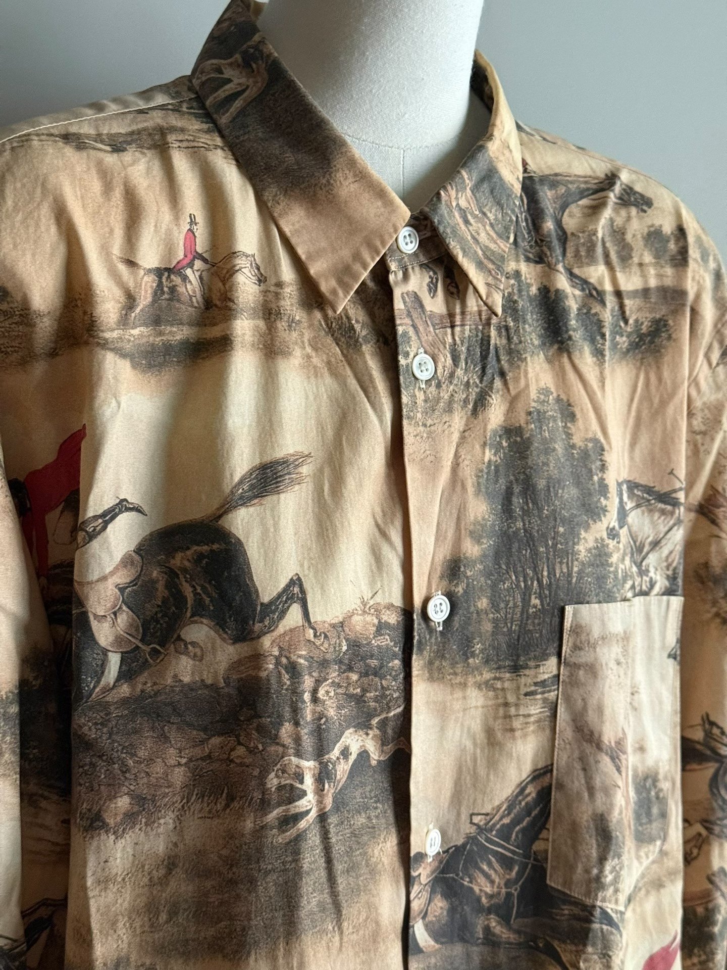 COMME des GARÇONS Homme Plus Hunting Print Shirt — detail