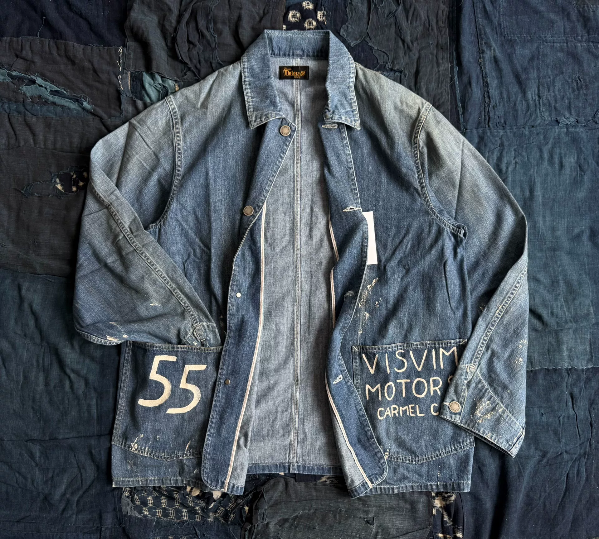 VISVIM 25SS Distressed Denim Coverall Jacket
