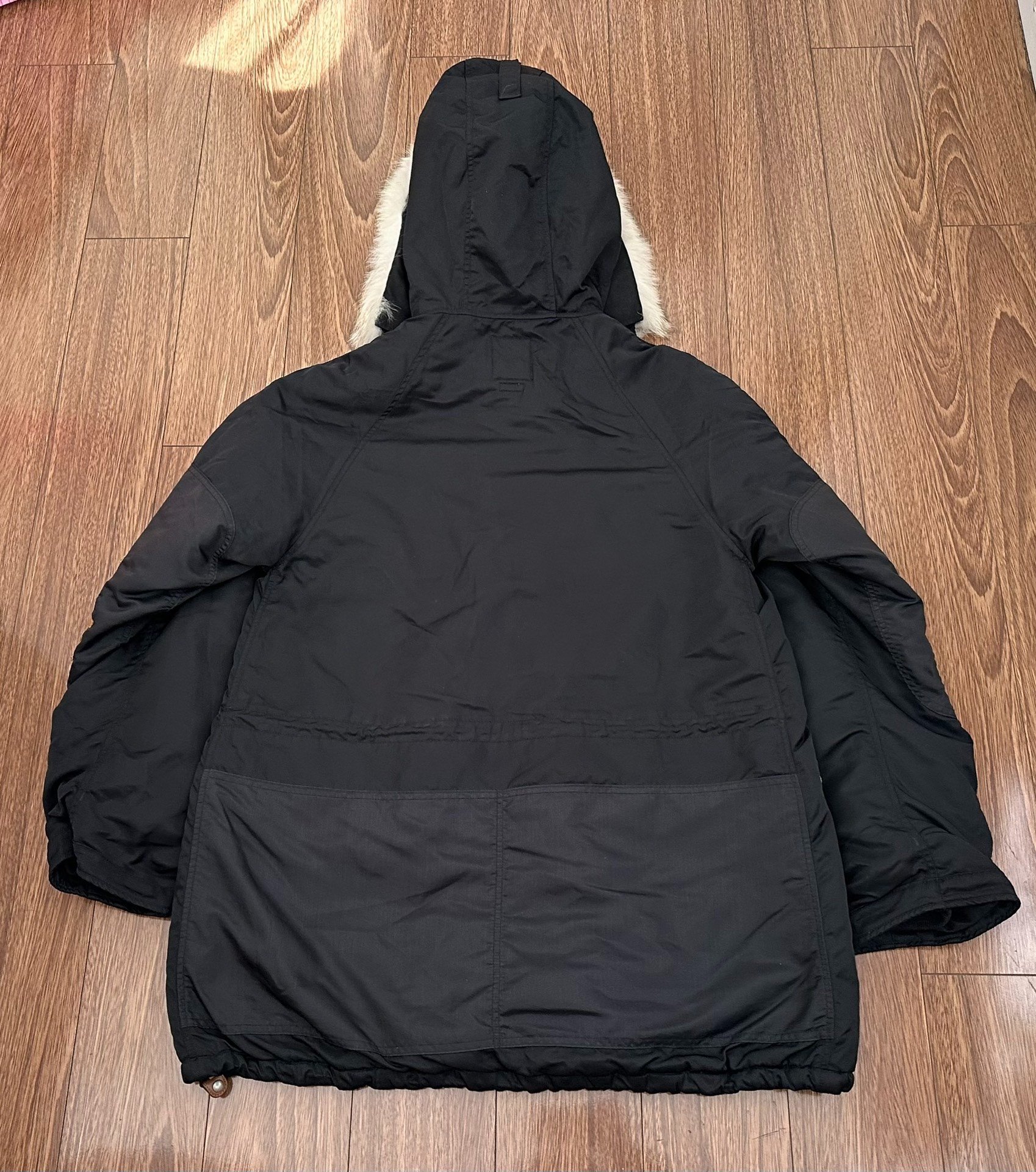 VISVIM VALDEZ COLLAGE 19AW Wolf Fur Jacket — front