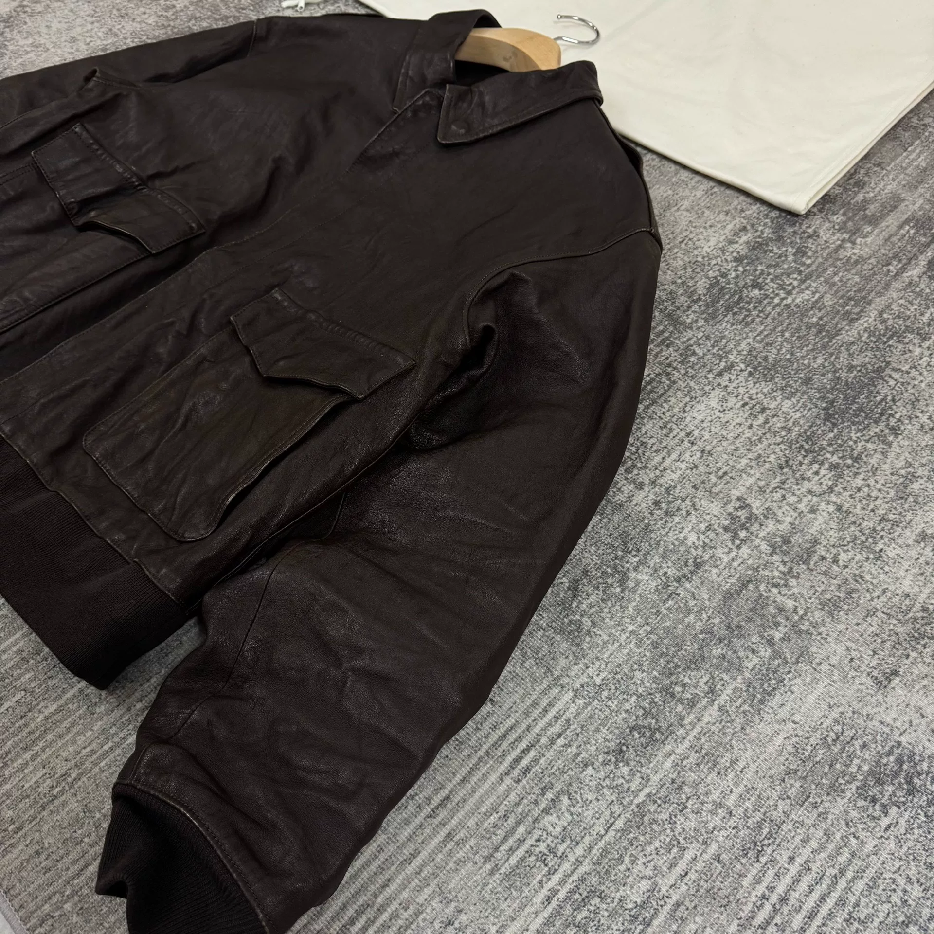 VISVIM 25SS ELMENDORF Kangaroo Leather JKT — detail