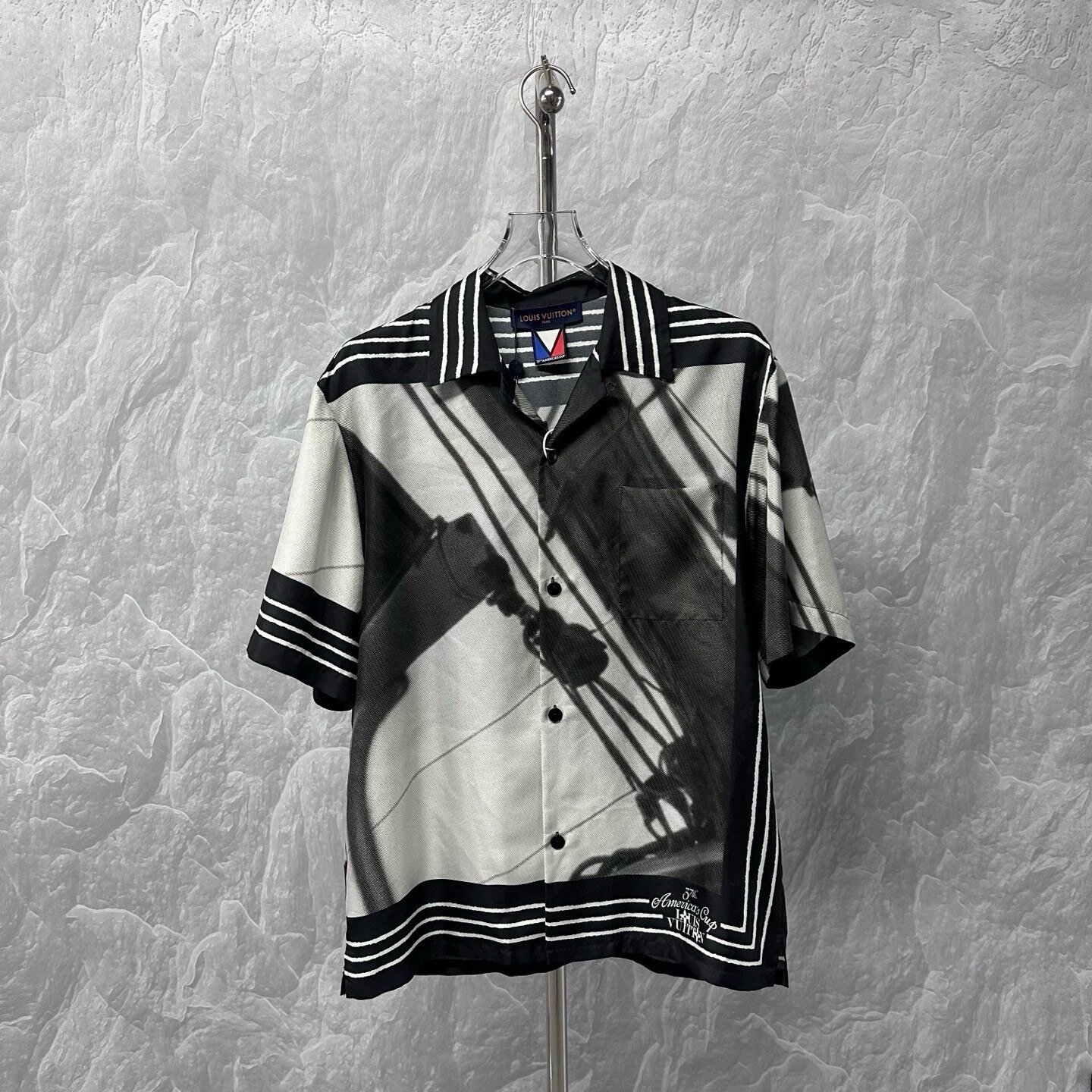 Louis Vuitton FW24 Abstract Print Silk Shirt