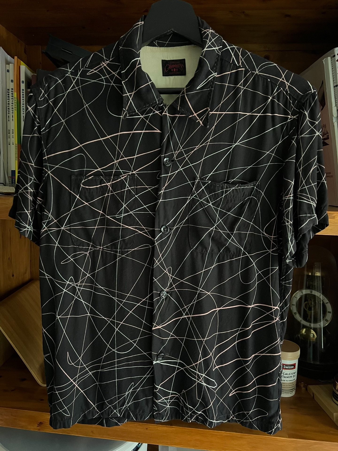 Flat Head Japanese Black Short Sleeve Shirt