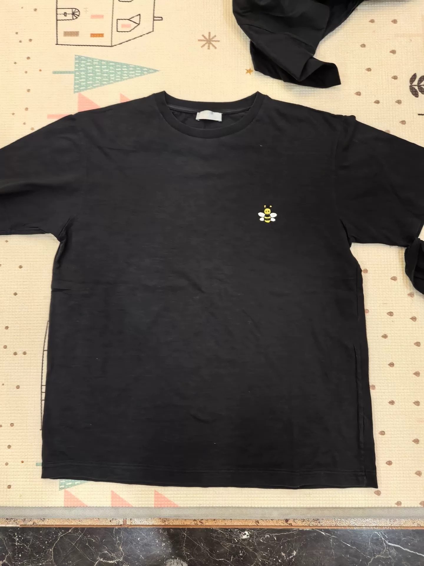 Dior Black Bee Embroidered T-shirt