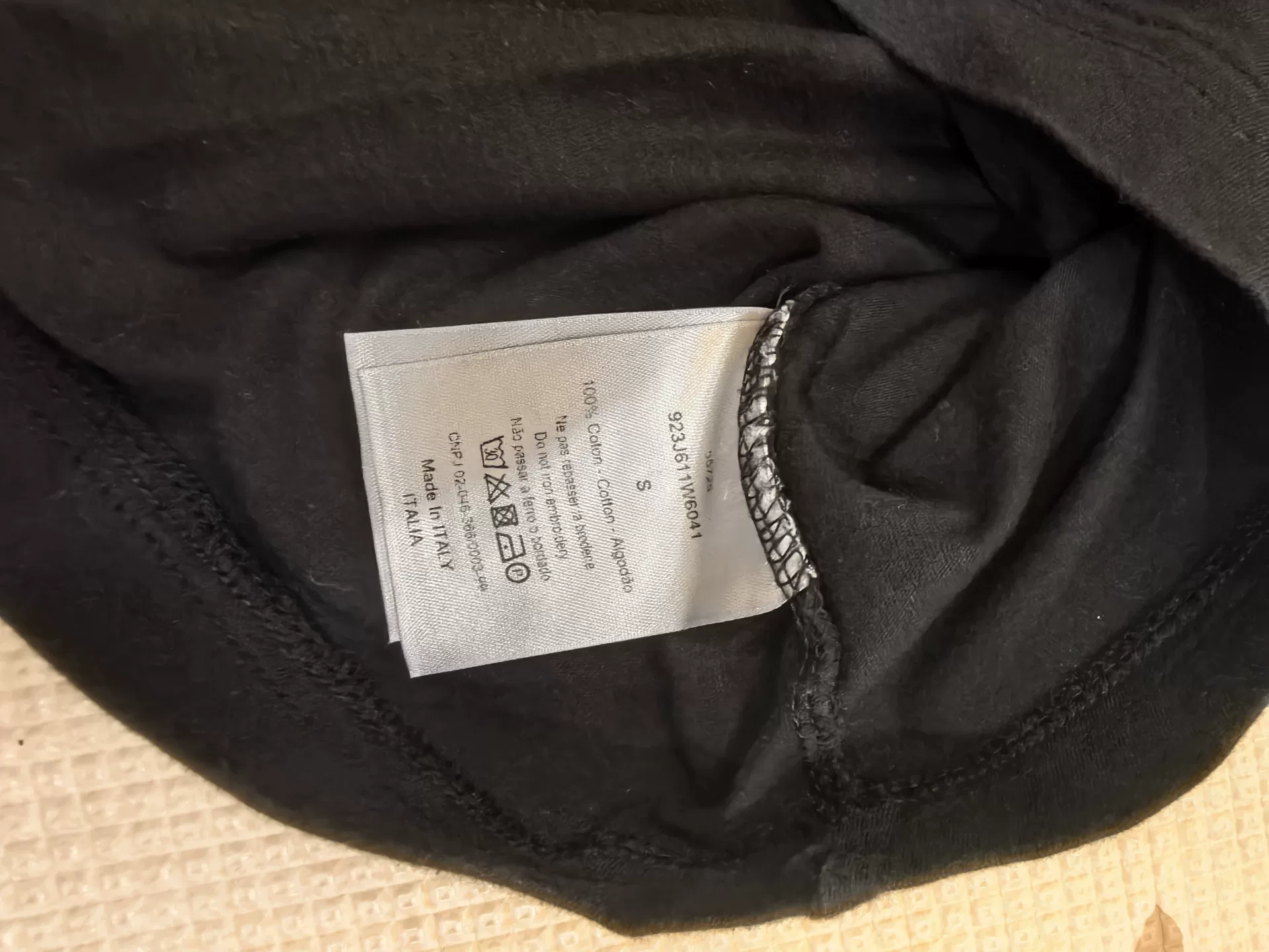 Dior Black Bee Embroidered T-shirt — front