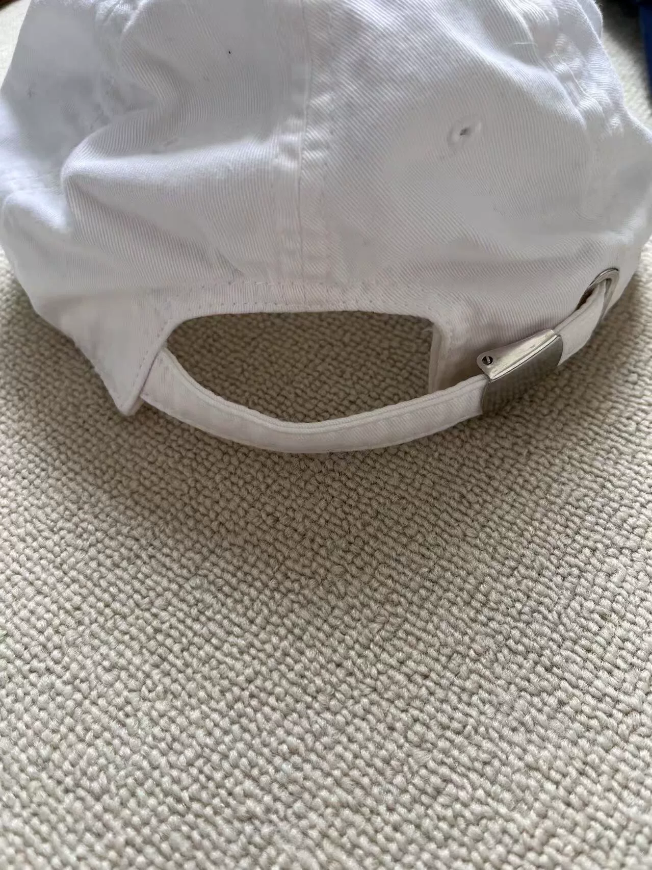 Balenciaga Logo Embroidery Cotton Baseball Cap — back