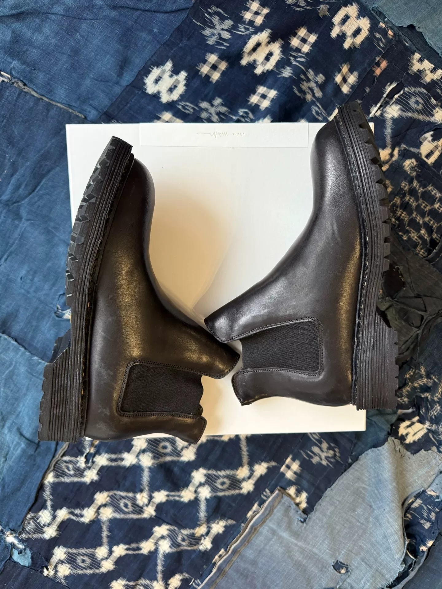 VISVIM 25AW GORNERGRAT MID-FOLK Chelsea Leather Shoes — detail