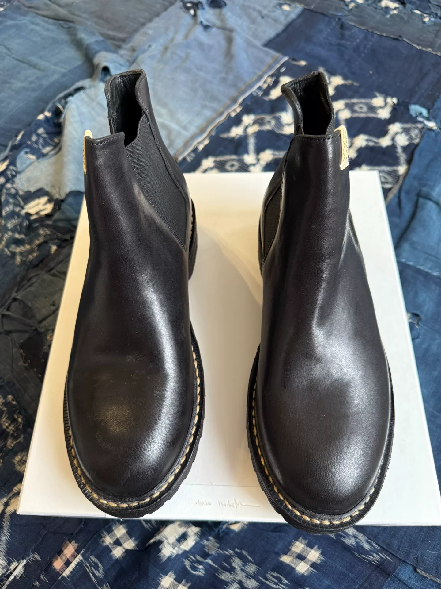 VISVIM 25AW GORNERGRAT MID-FOLK Chelsea Leather Shoes — back