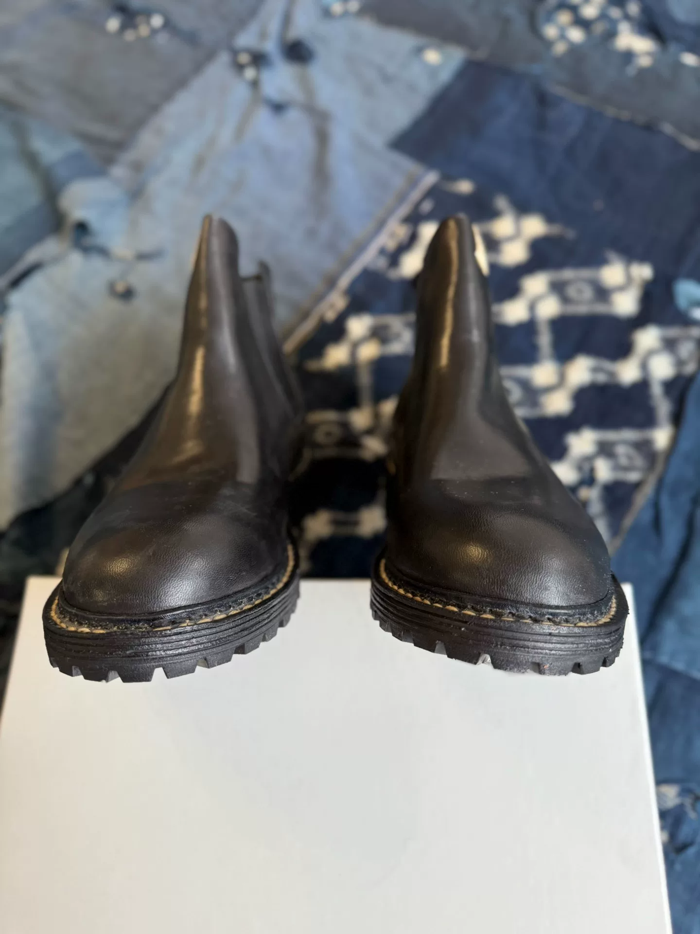 VISVIM 25AW GORNERGRAT MID-FOLK Chelsea Leather Shoes — label