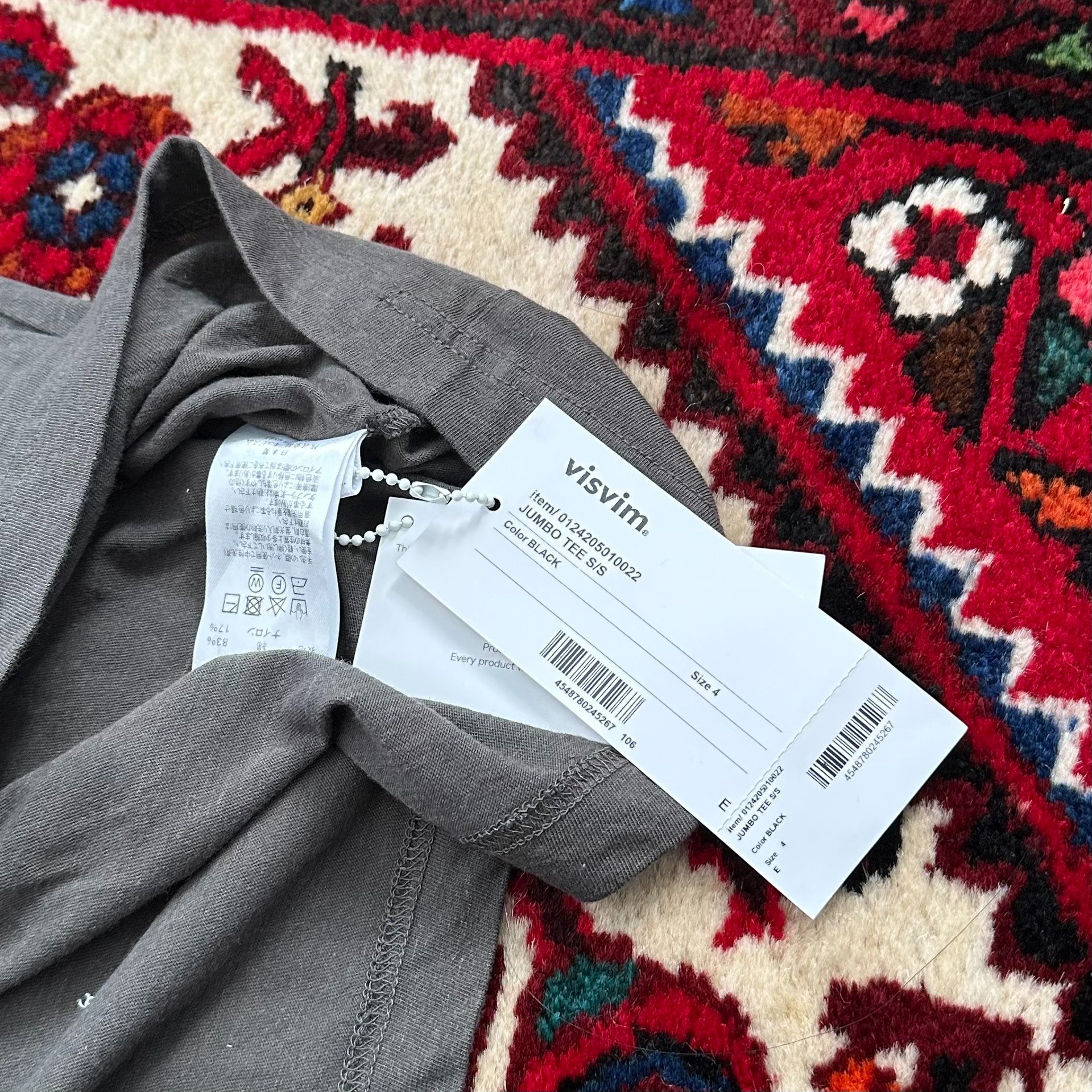 VISVIM 24aw JUMBO TEE S/S — label