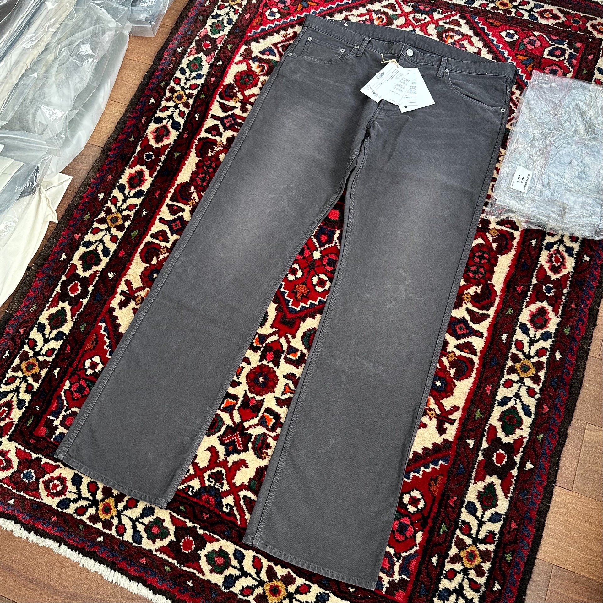 visvim ict FLUXUS 01 SLIM Cords — label