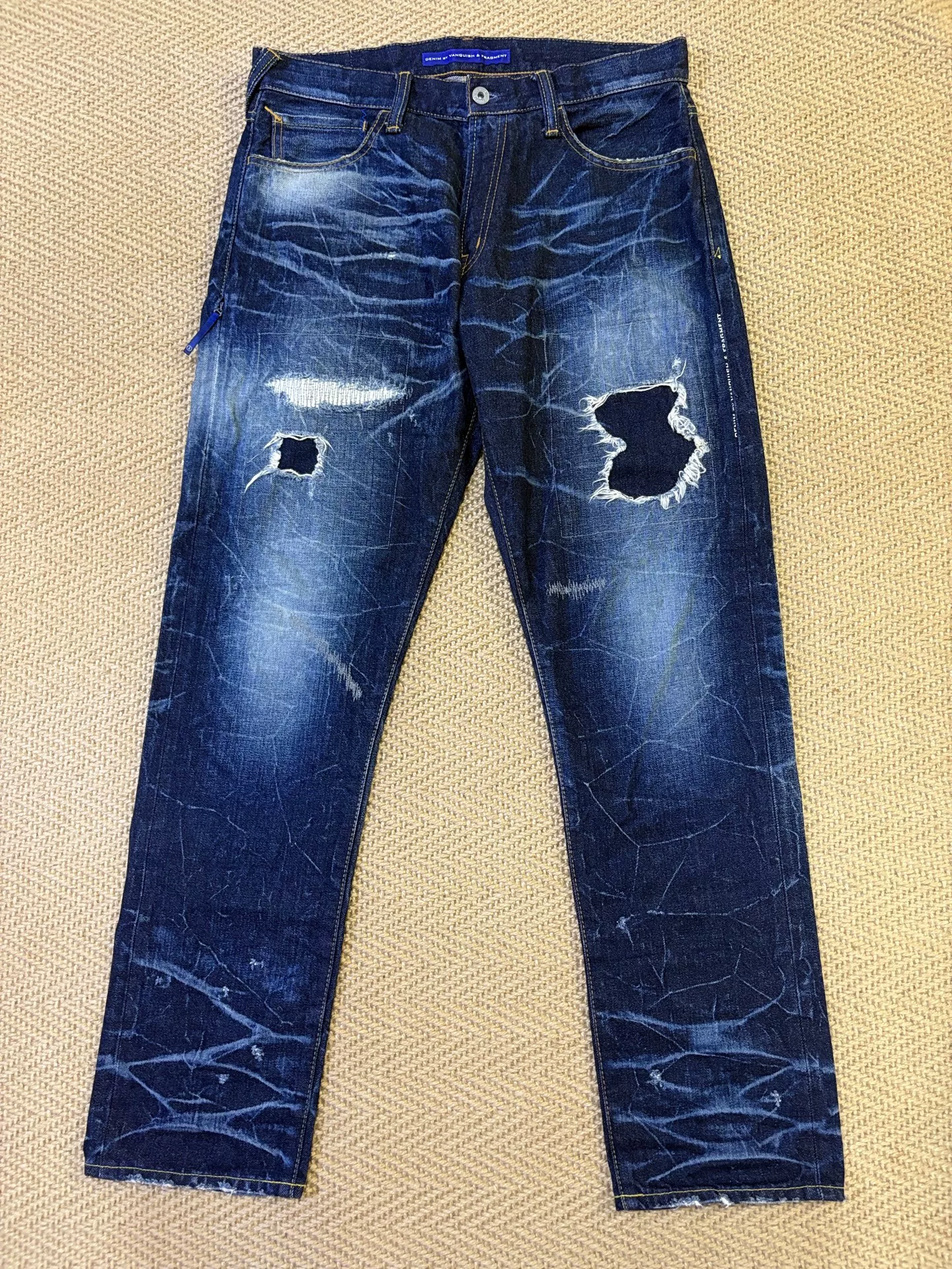Vanquish & Fragment Distressed Denim Jeans