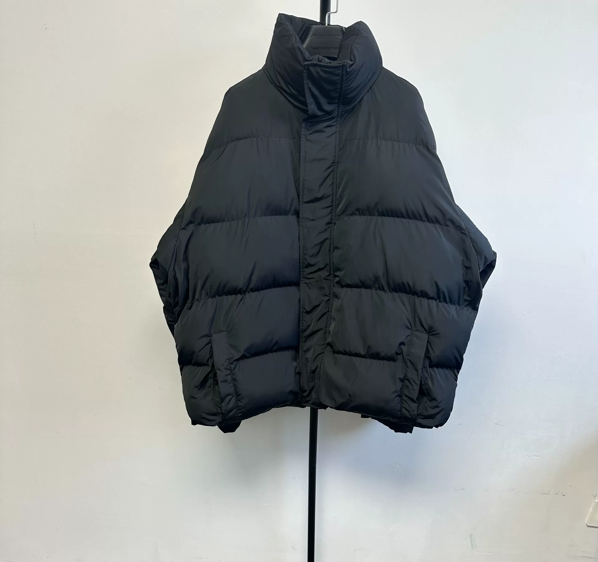 Balenciaga Letter Print Puffer Jacket — front
