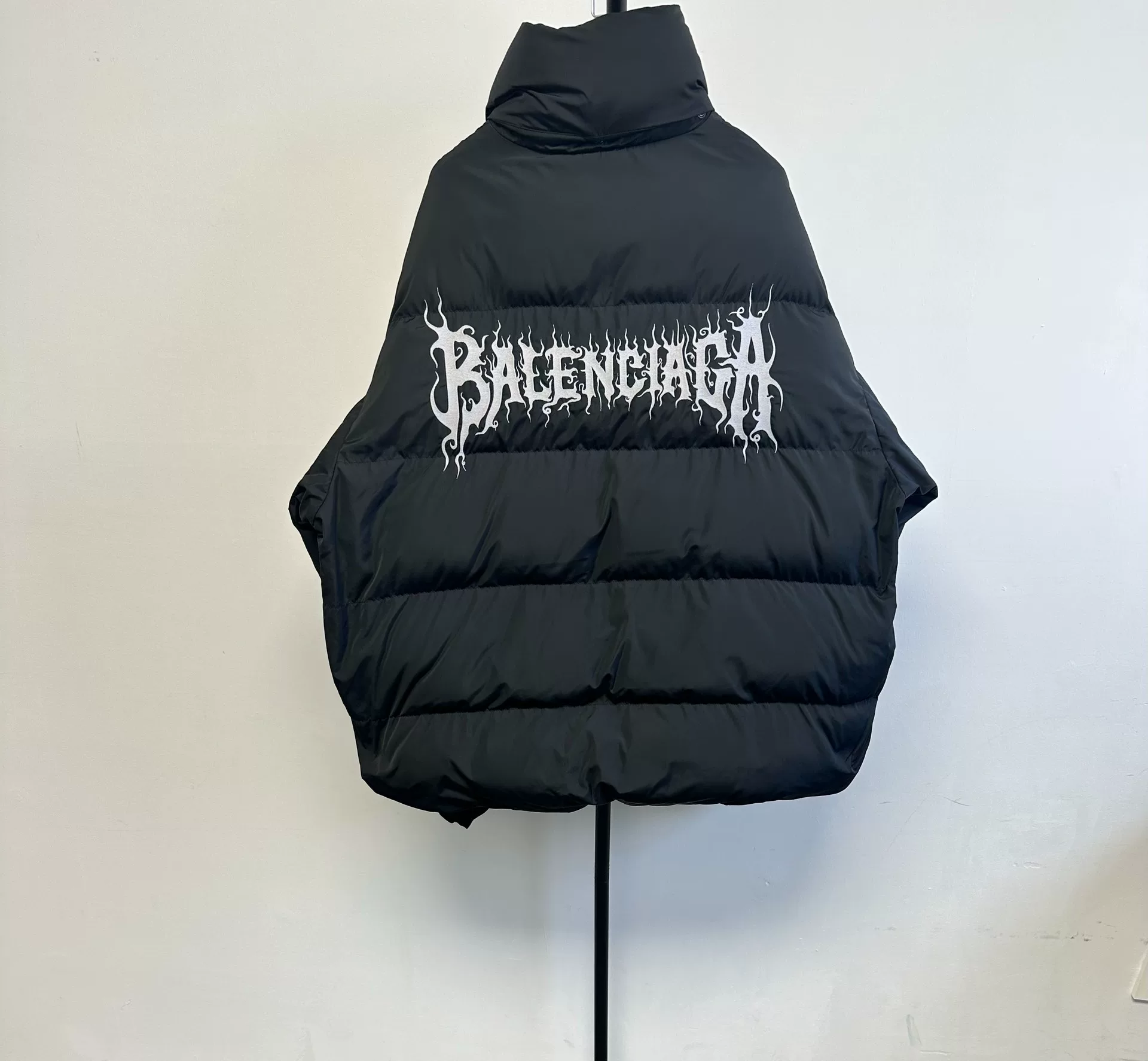 Balenciaga Letter Print Puffer Jacket
