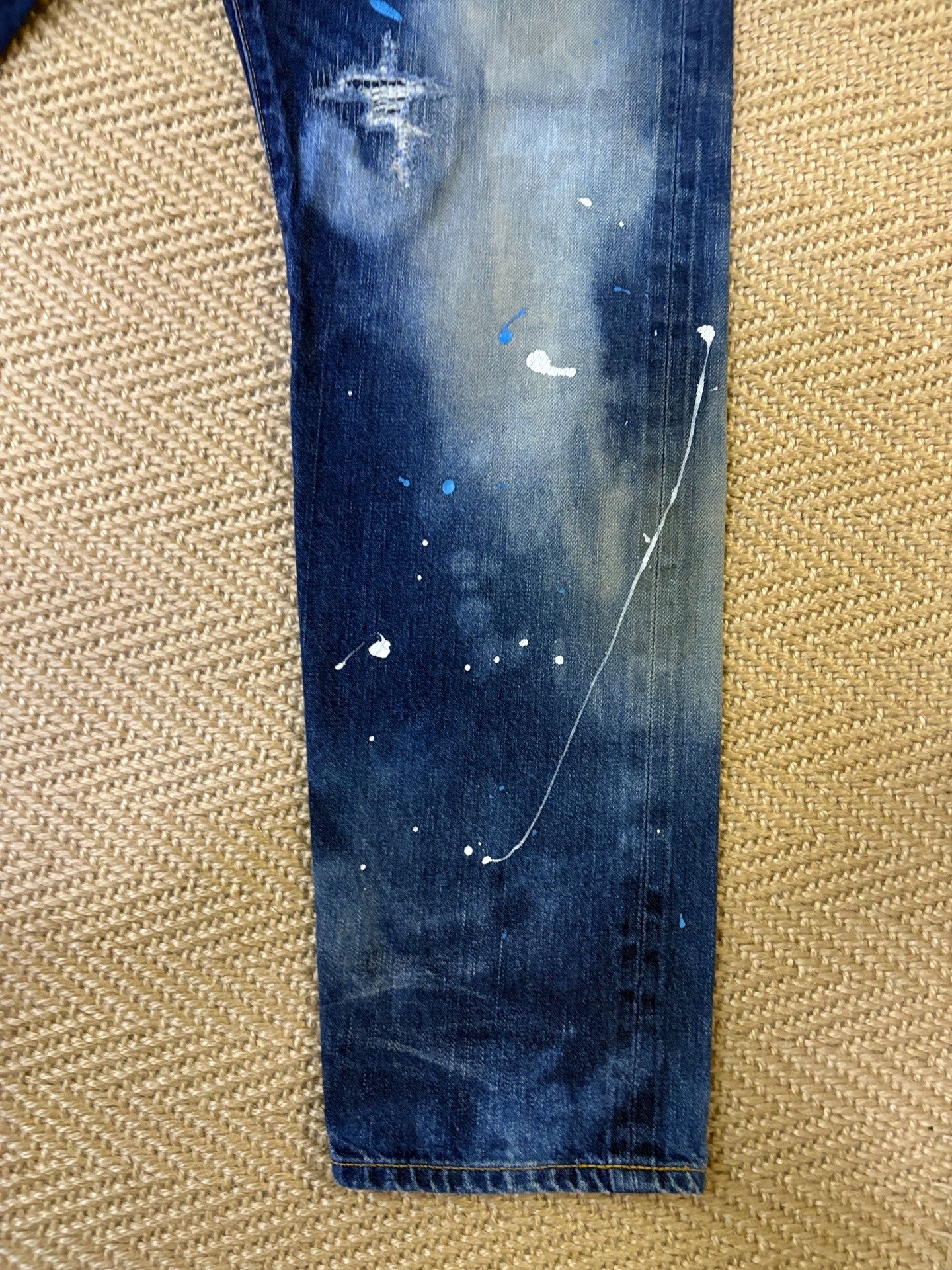 Fragment Destroyed Distressed Denim Pants — detail