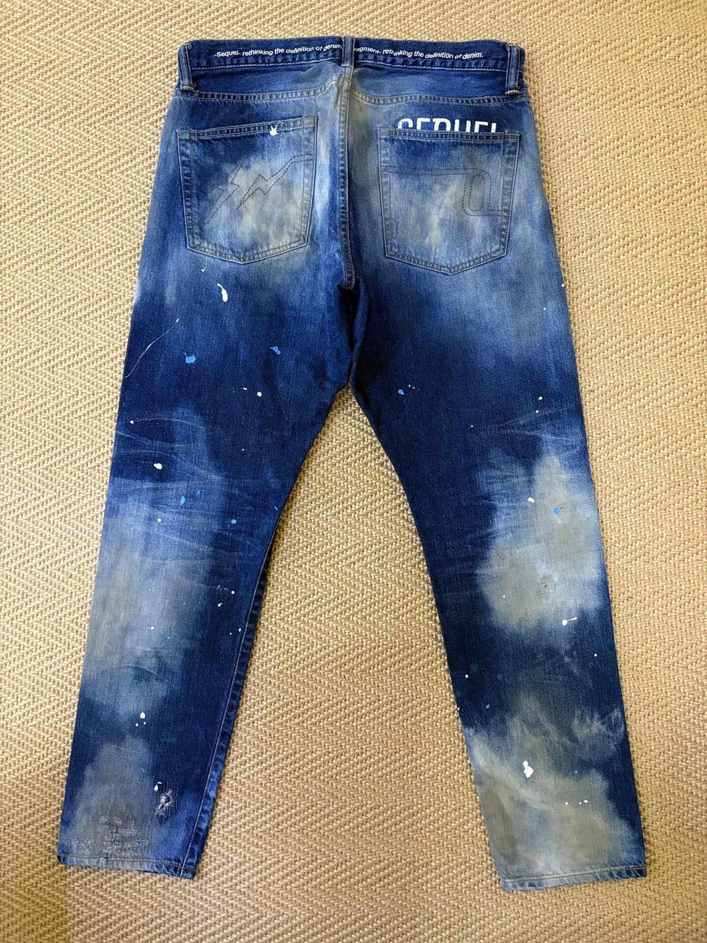 Fragment Destroyed Distressed Denim Pants — front
