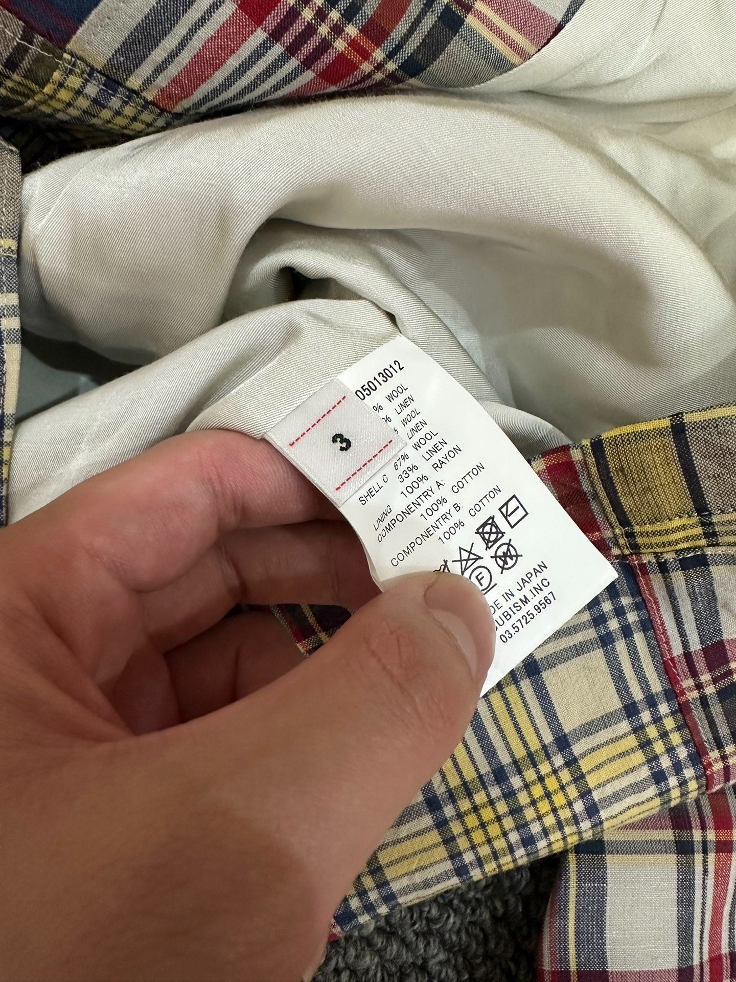 visvim bowen patchwork blazer — back