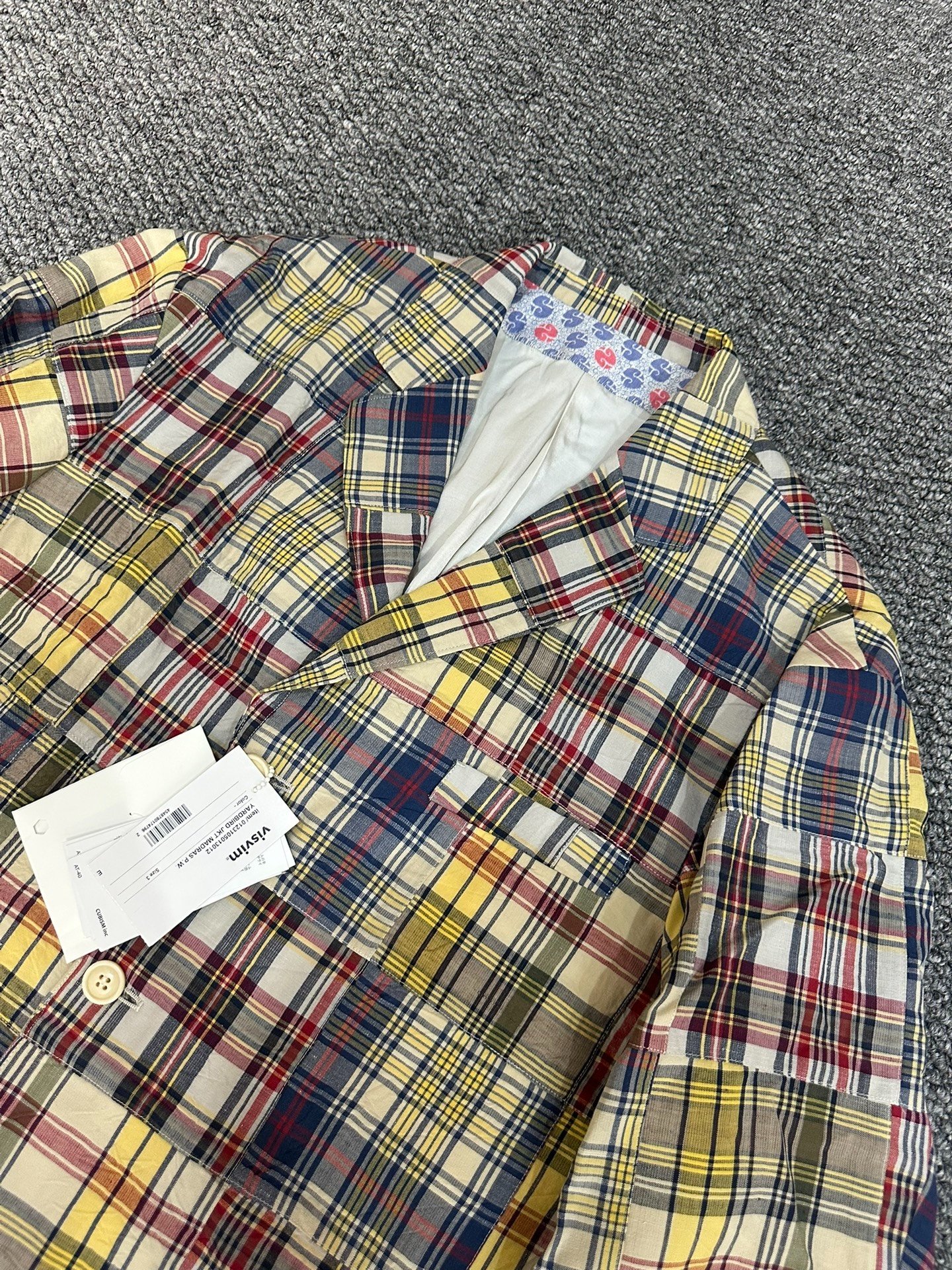 visvim bowen patchwork blazer — front