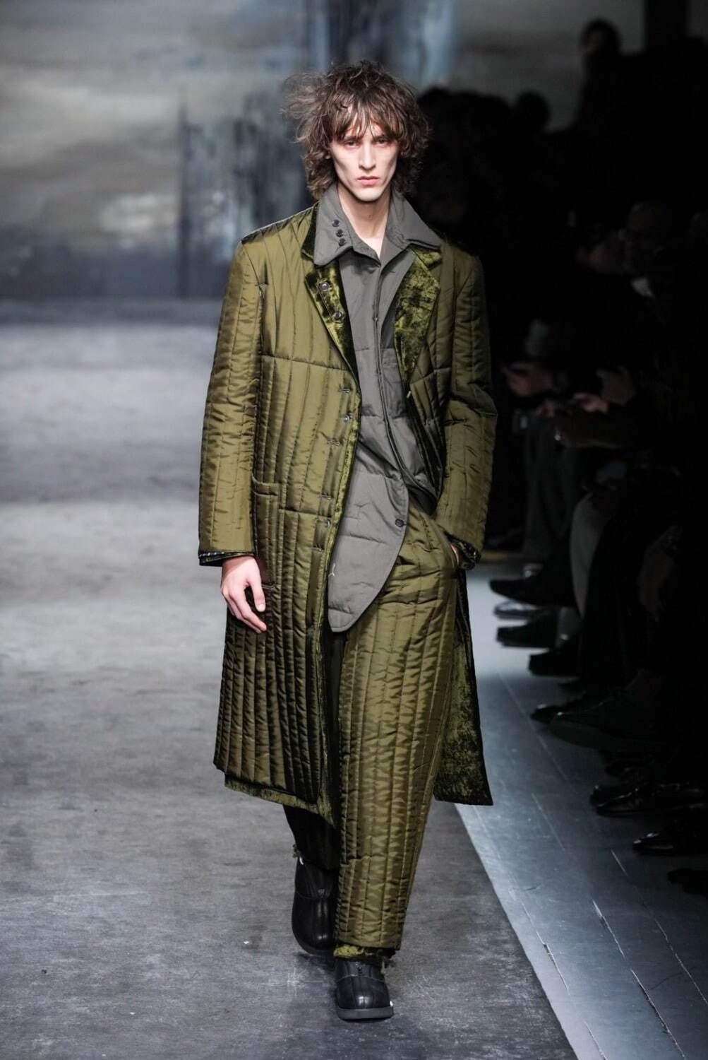 Yohji Yamamoto 25AW Velvet Coat — detail