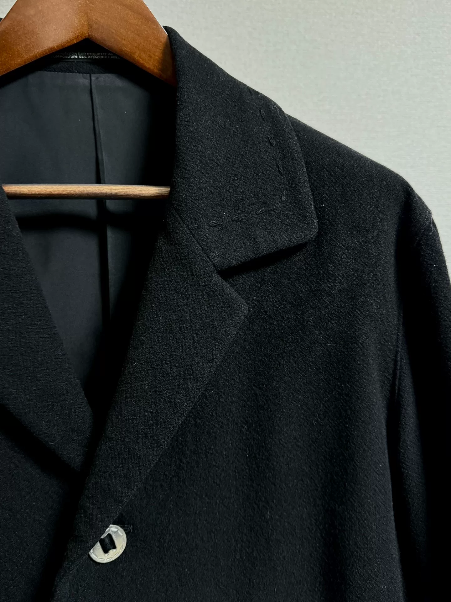 Yohji Yamamoto 05AW Silver Button Jacket — label