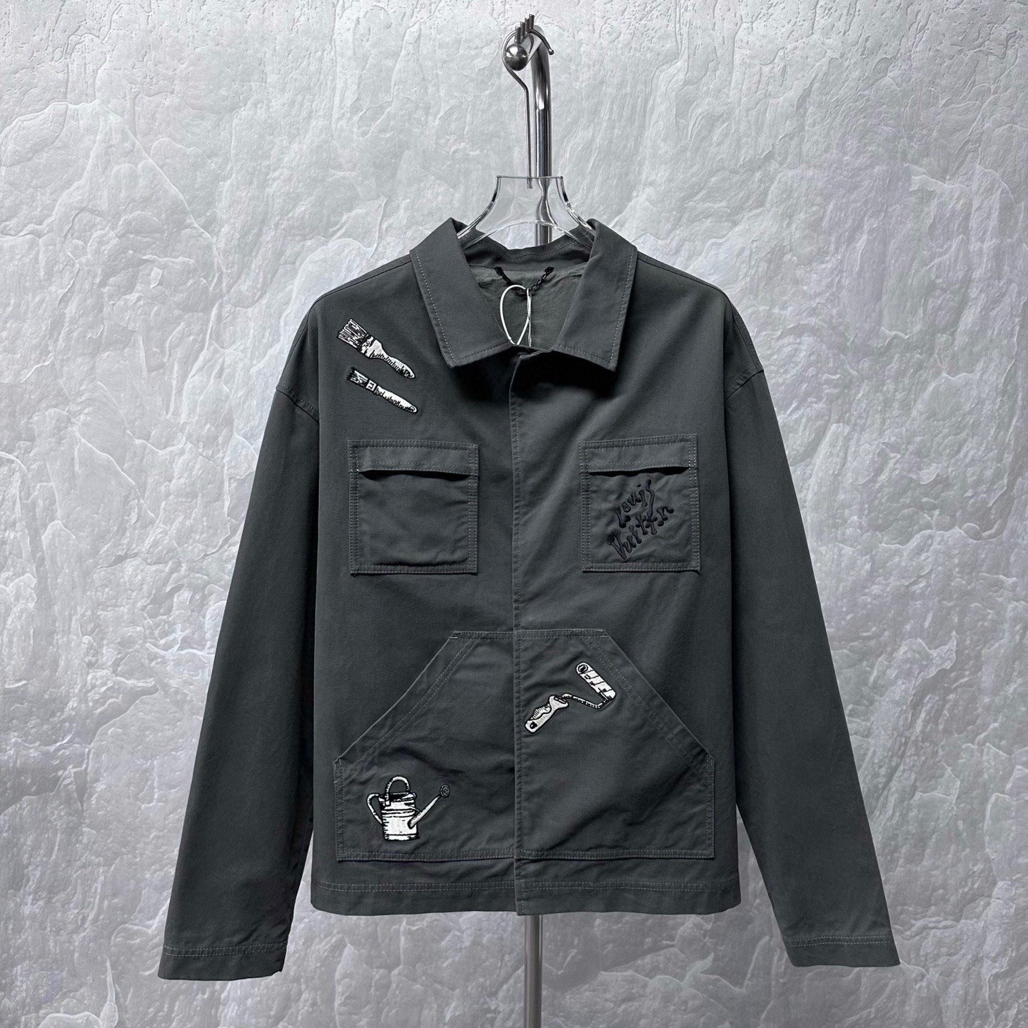 Louis Vuitton Dark Green Tool Embroidery Jacket