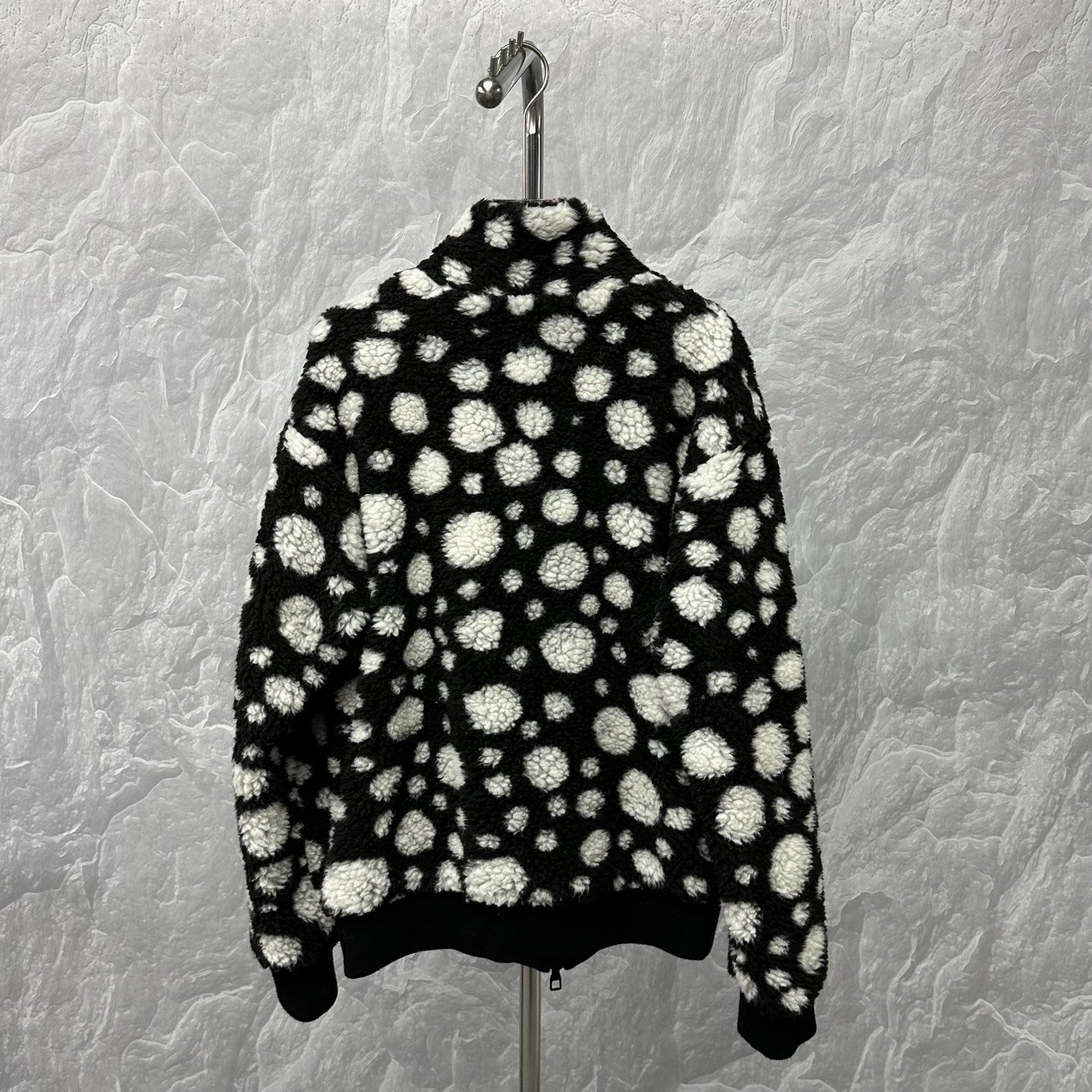 Louis Vuitton Yayoi Kusama Polka Dot Teddy Zip Jacket — back