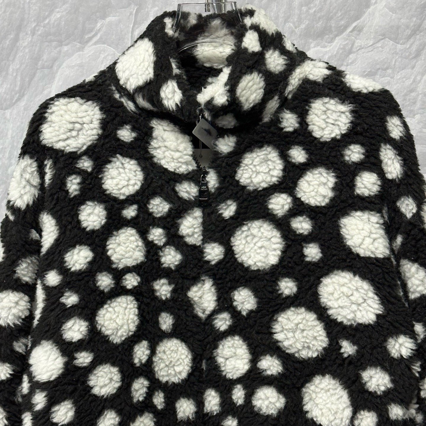 Louis Vuitton Yayoi Kusama Polka Dot Teddy Zip Jacket — front