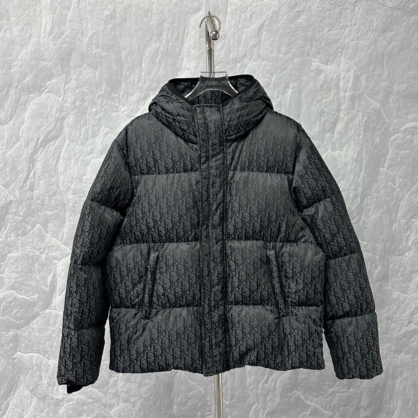 Dior Oblique Hooded Puffer Jacket