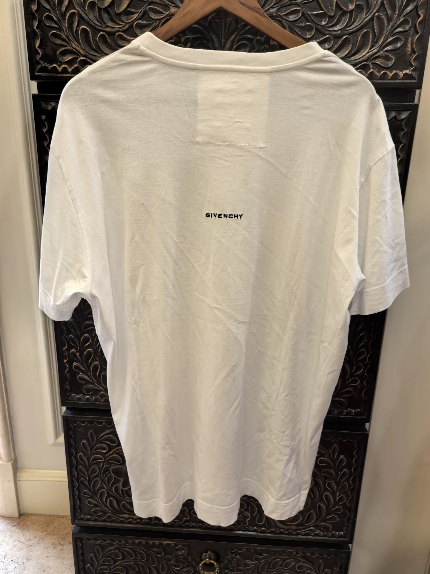 Givenchy White Logo Round Neck T-Shirt — front