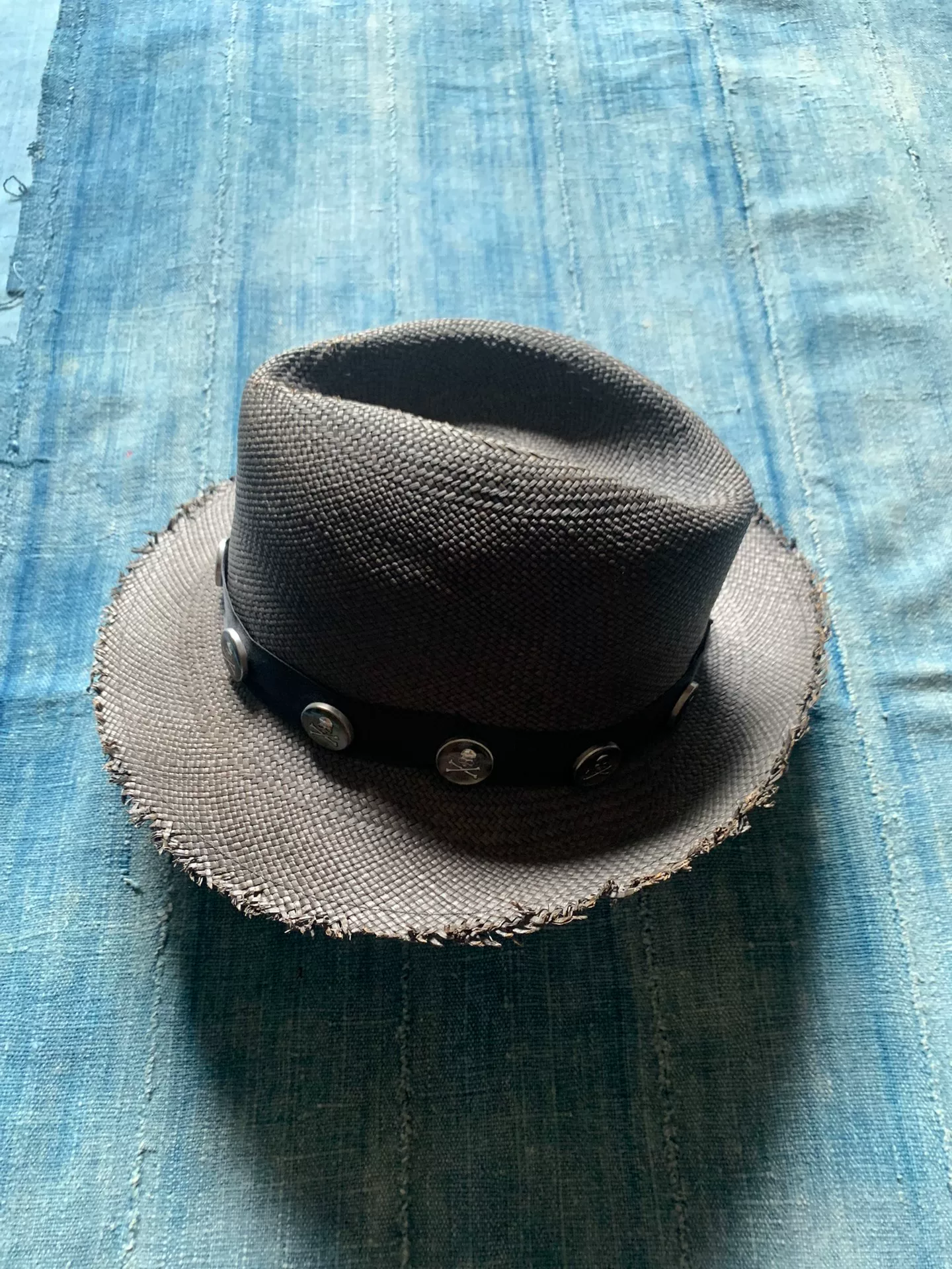 MMJ Mastermind Japan Panama Straw Hat — detail