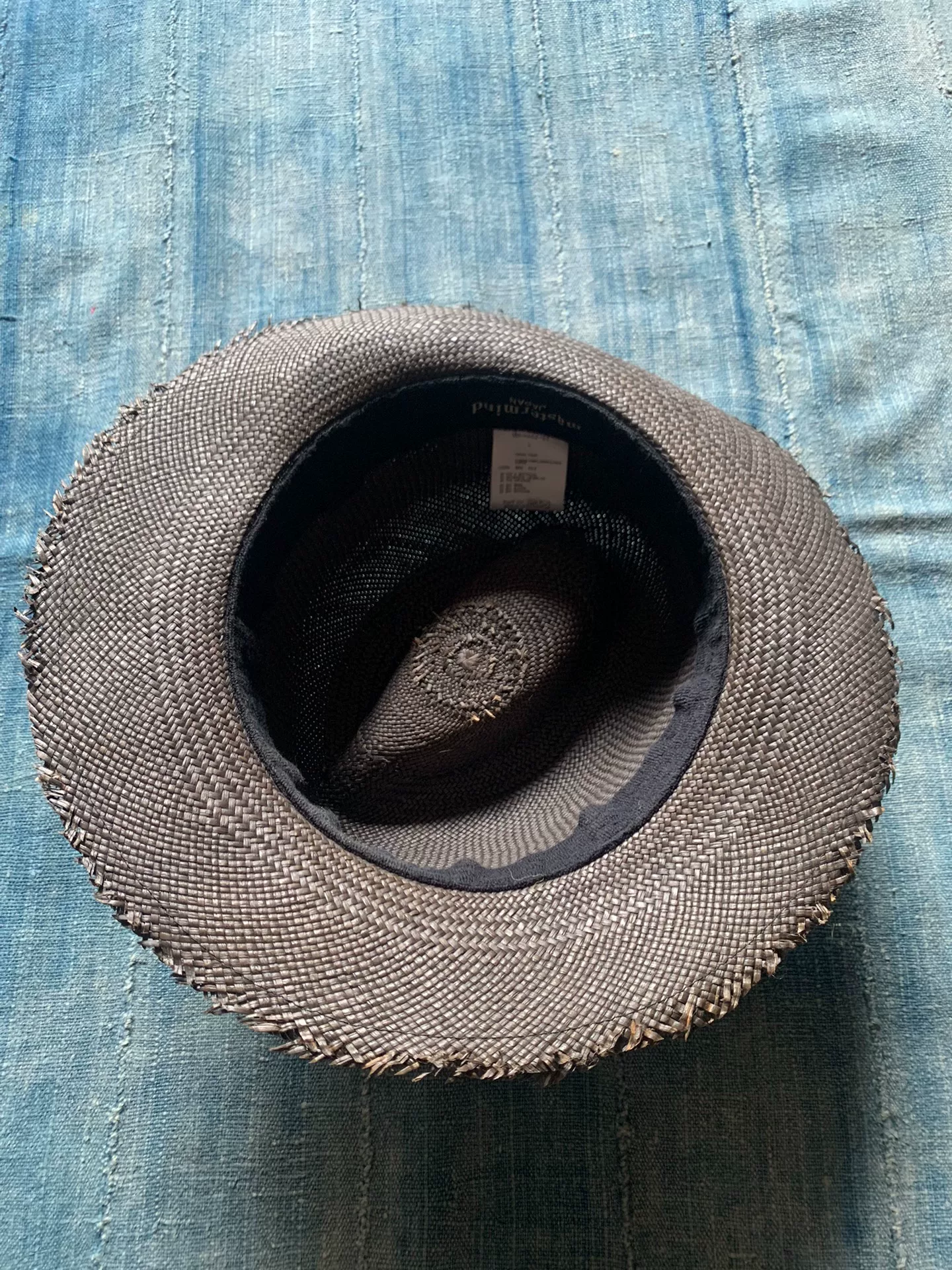 MMJ Mastermind Japan Panama Straw Hat — label